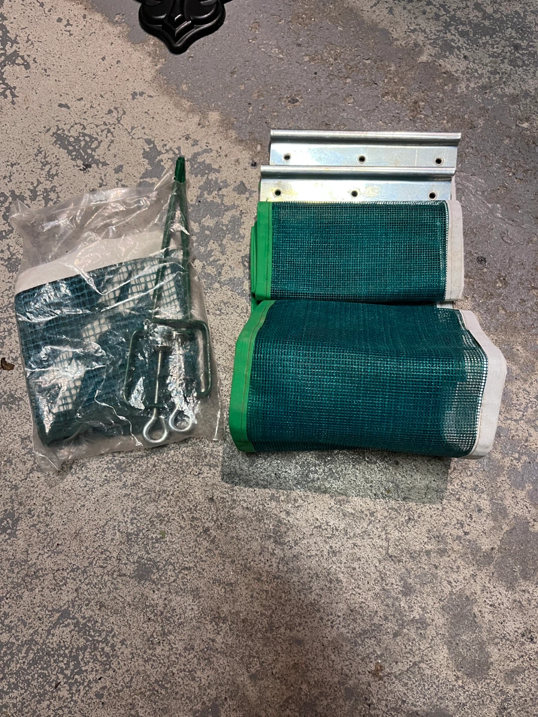 Green Mesh Table Tennis Net Set