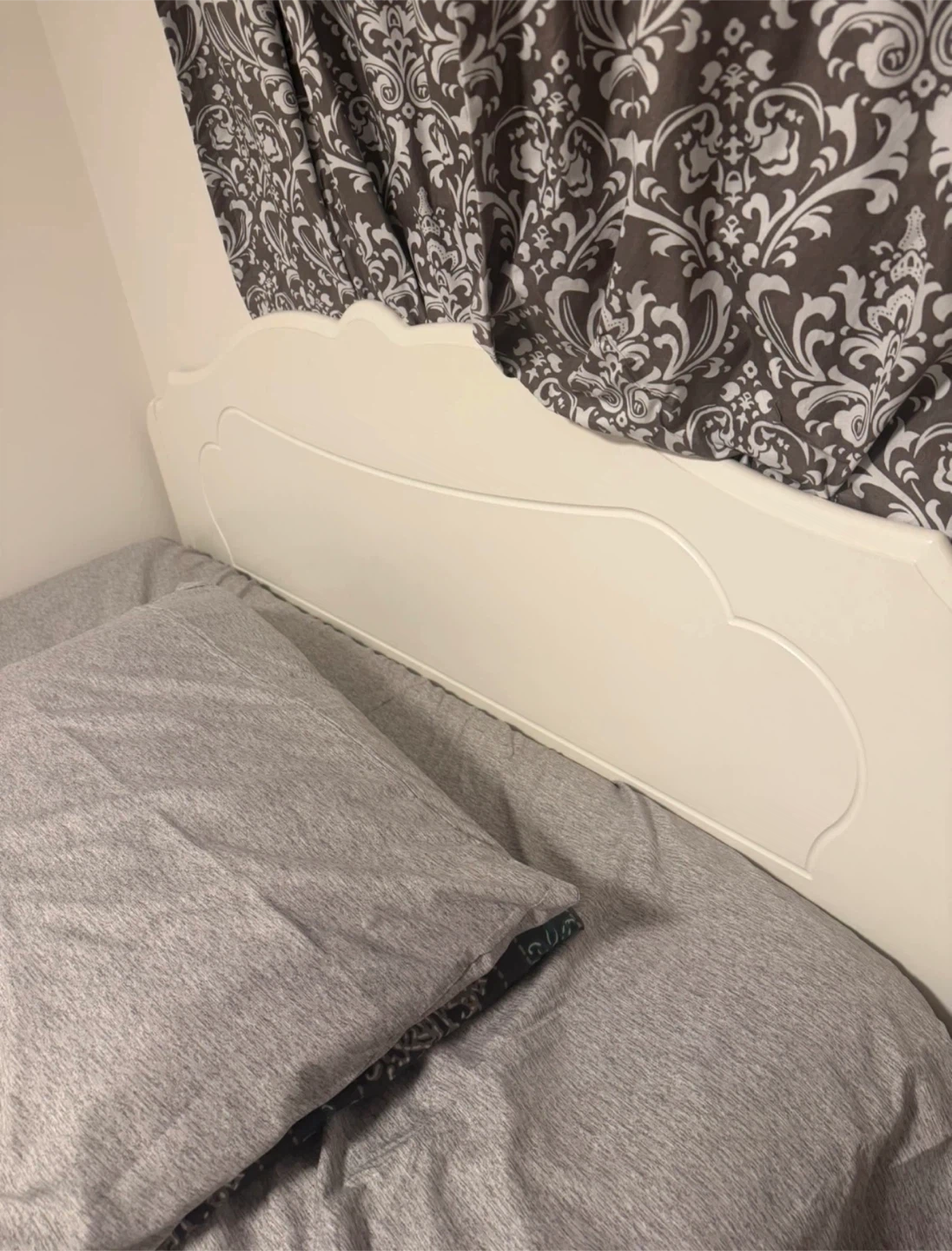 White Double Bed Frame + Mattress