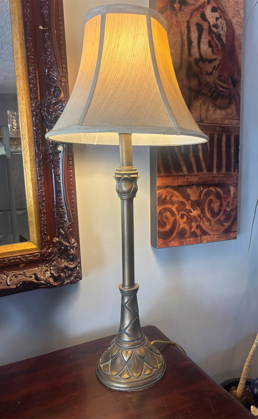 Vintage style brass table lamp - photo 5