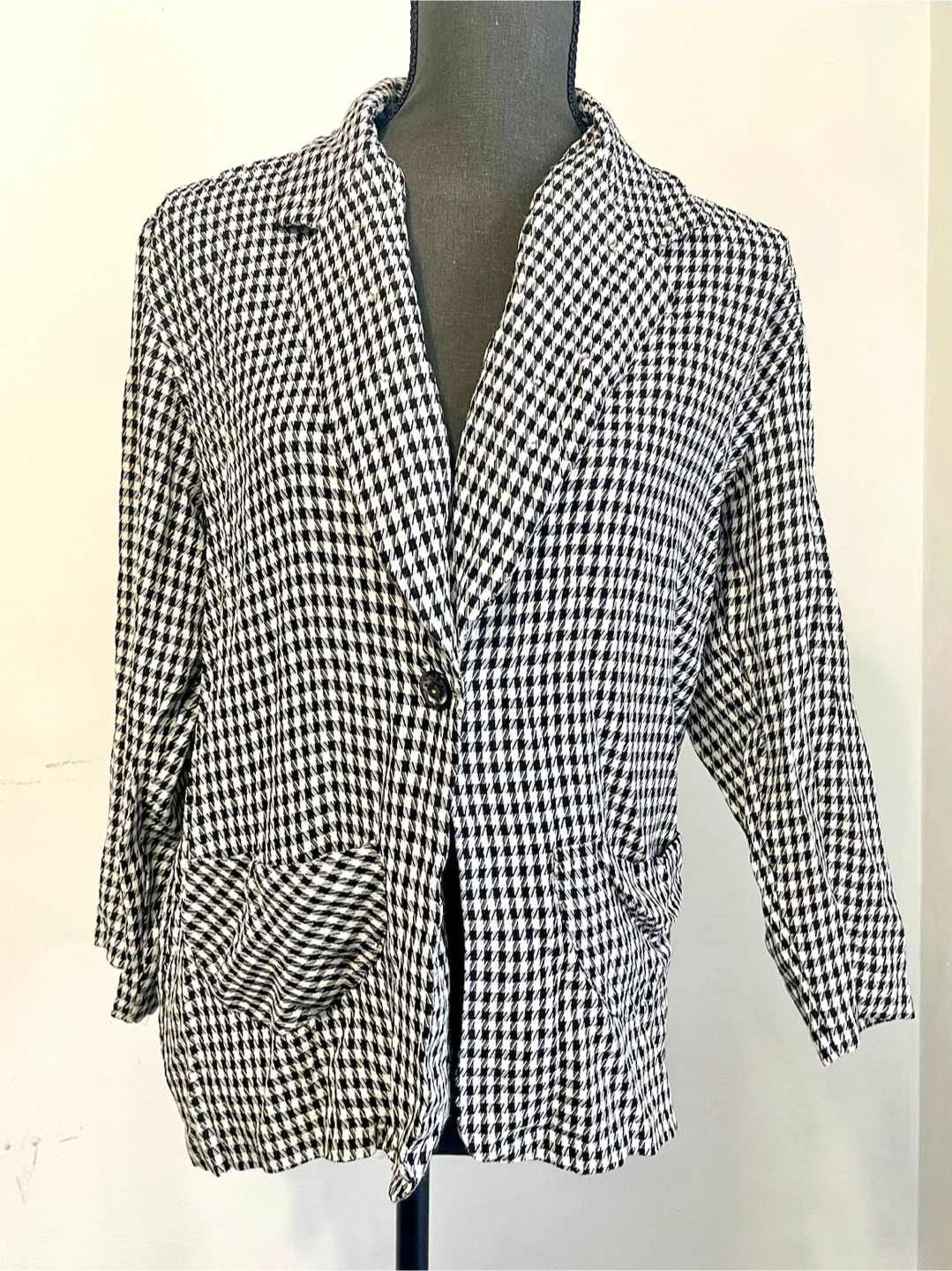 Bentley houndstooth blazer size M