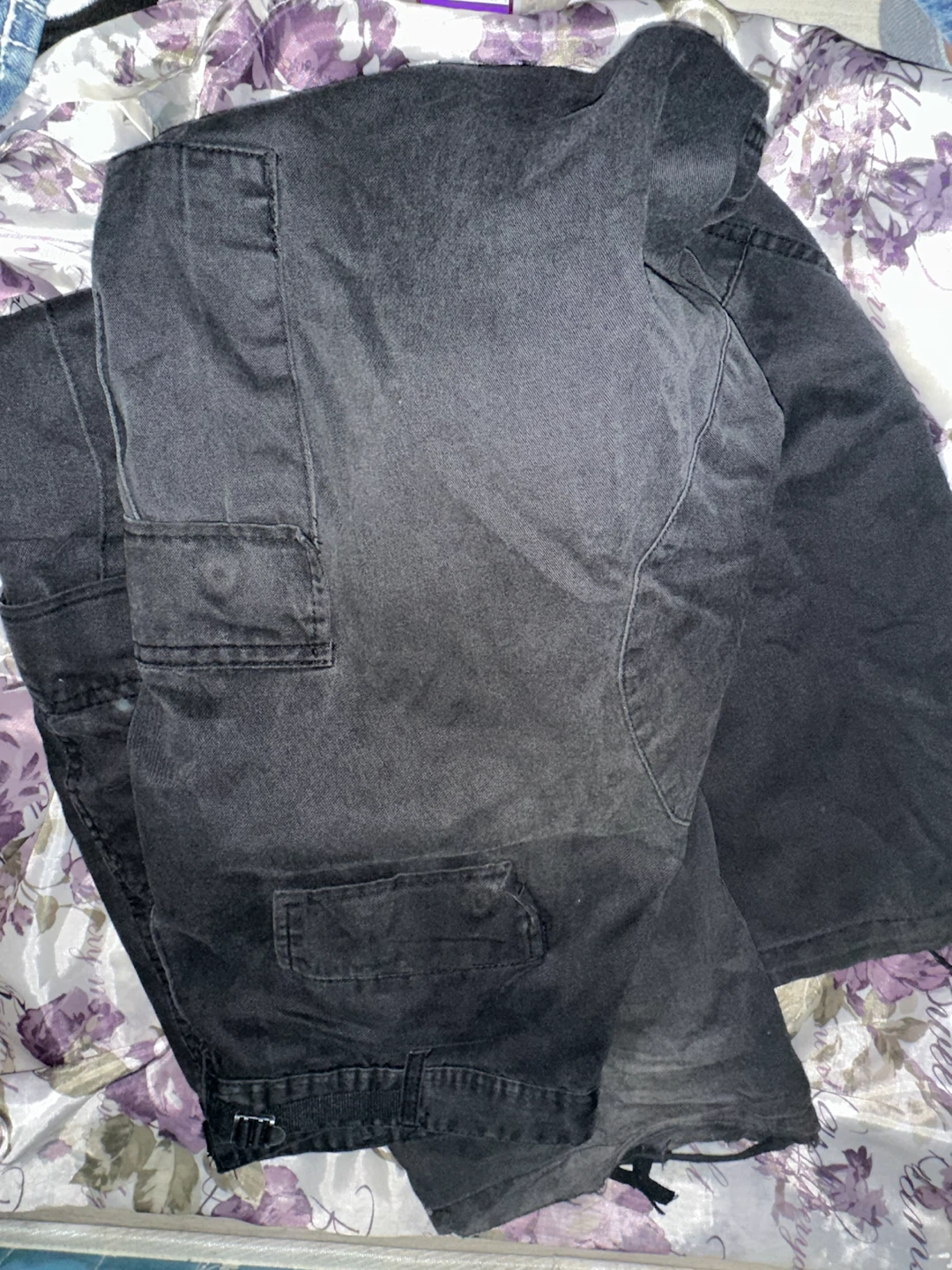 black cargo pants