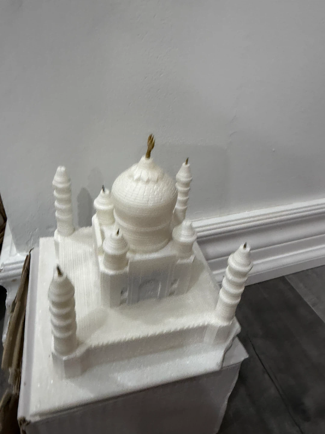 Taj Mahal shaped decorative candle
