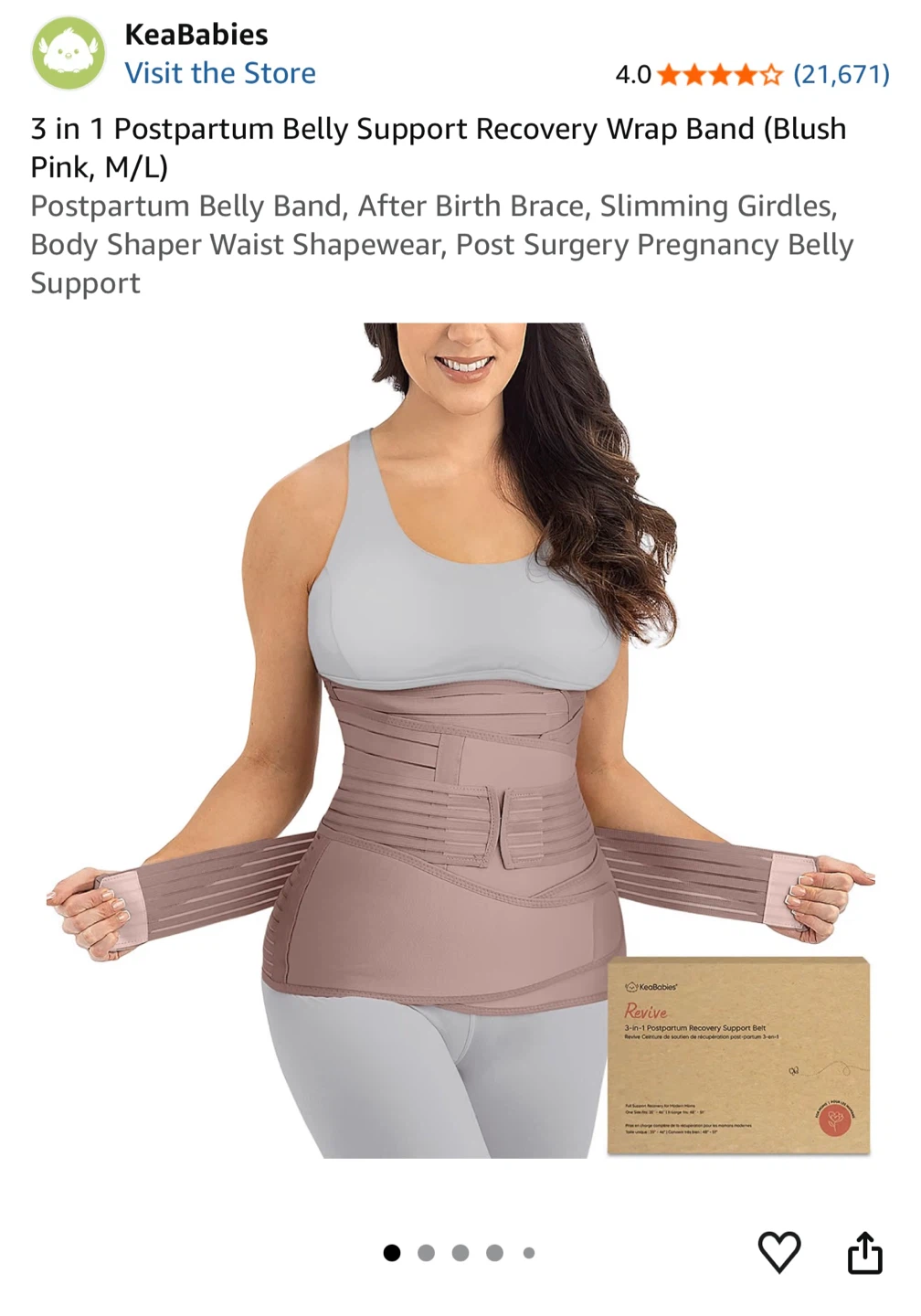KeaBabies 3-in-1 Postpartum Recovery Belt - photo 5