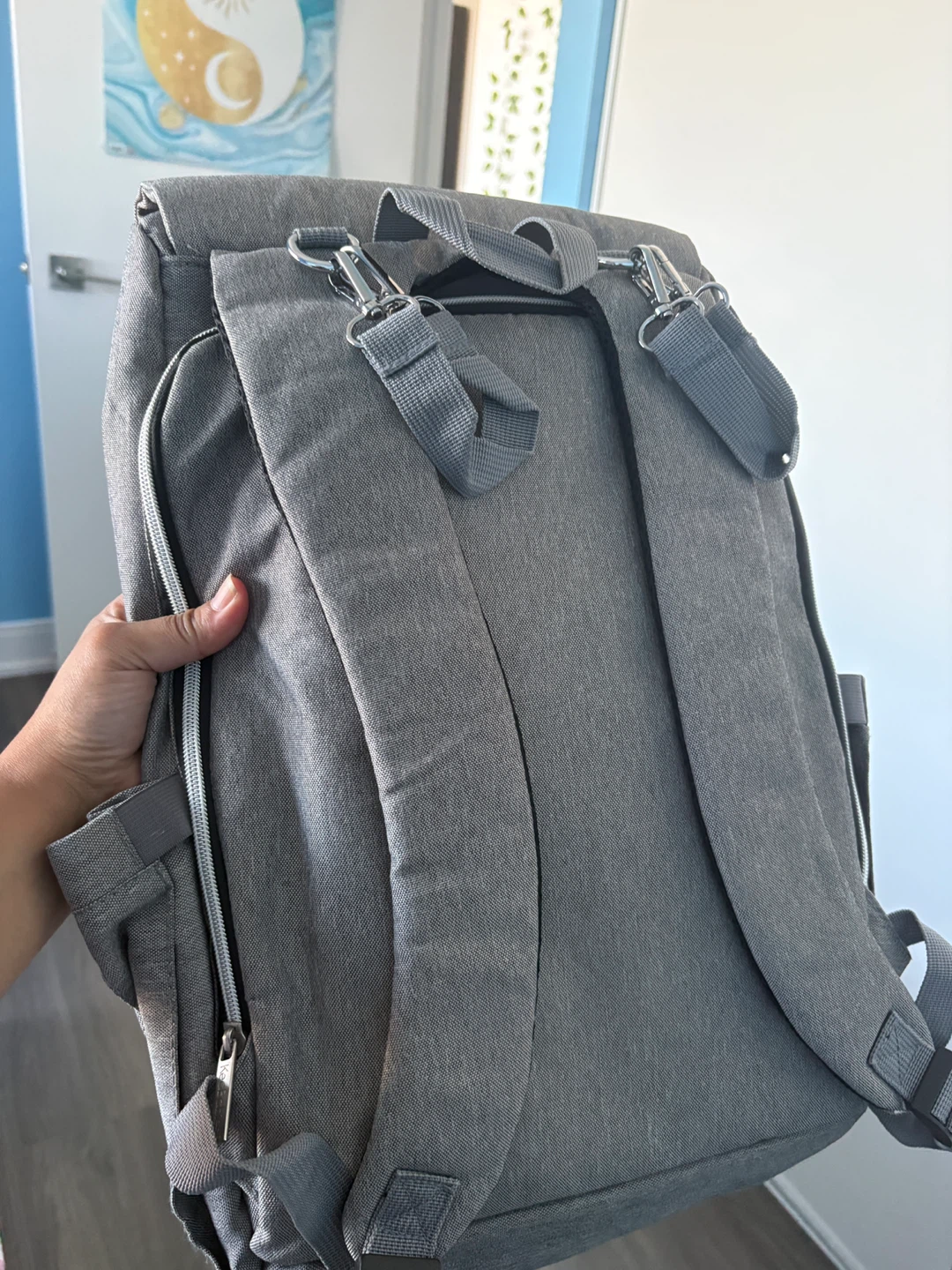 KeaBabies Classic Gray Diaper Bag Backpack - photo 2