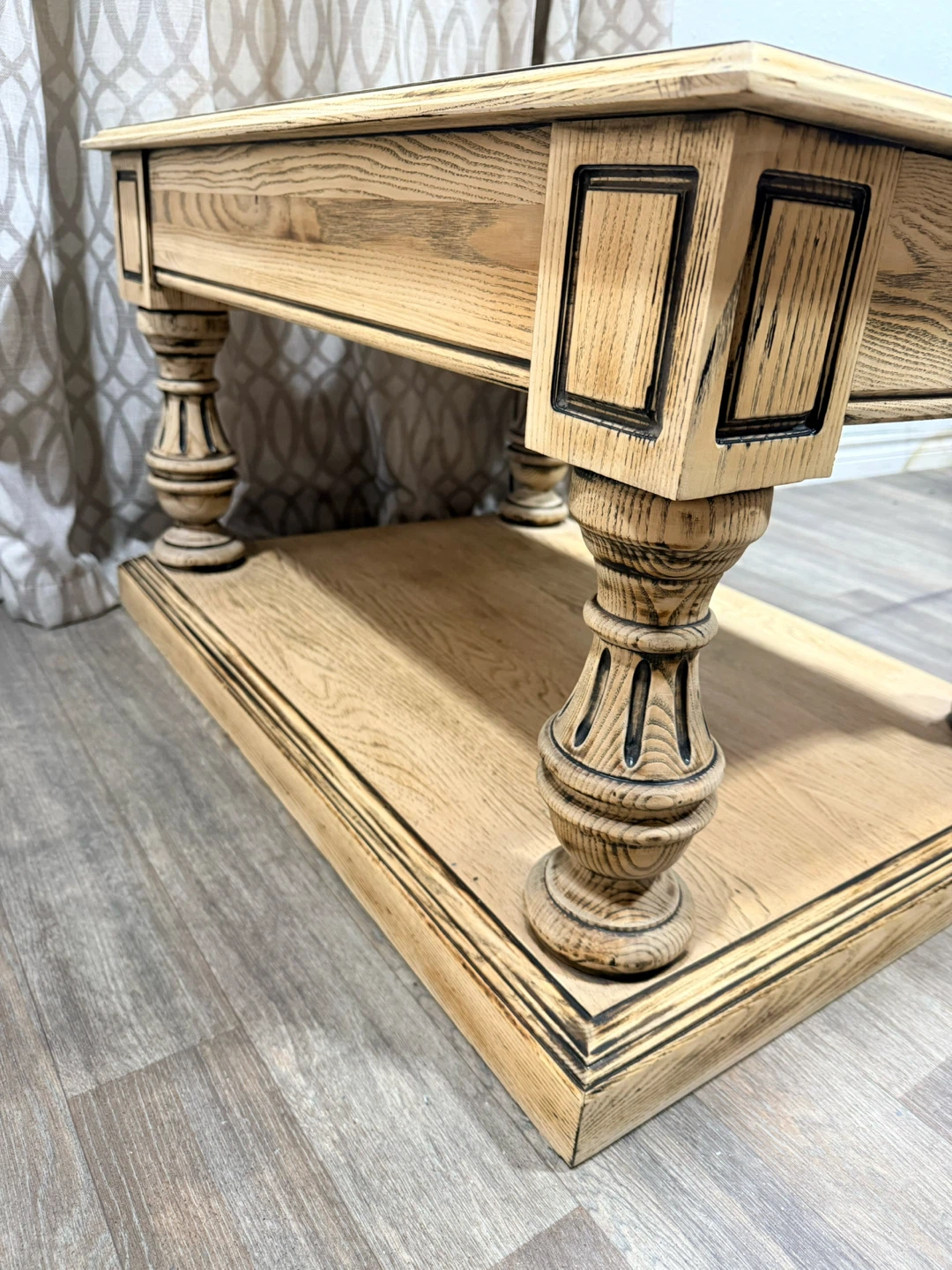 Rustic Solid Wood Coffee Table - photo 4