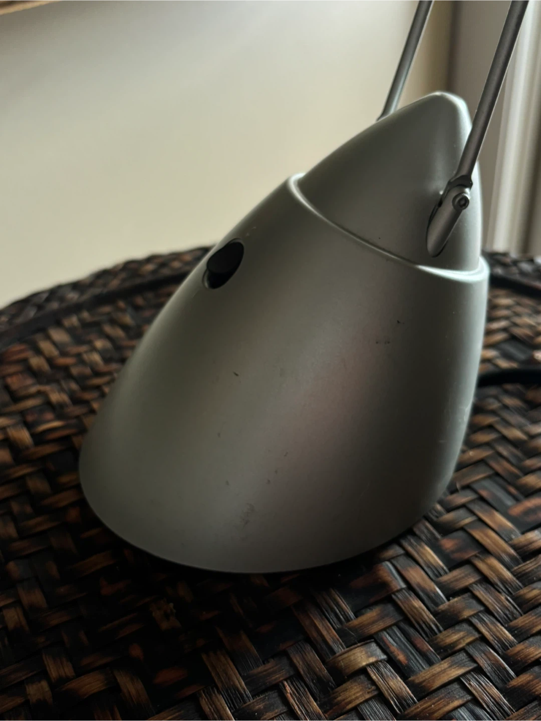 Blue Frosted Glass Desk Lamp no bulb - photo 5