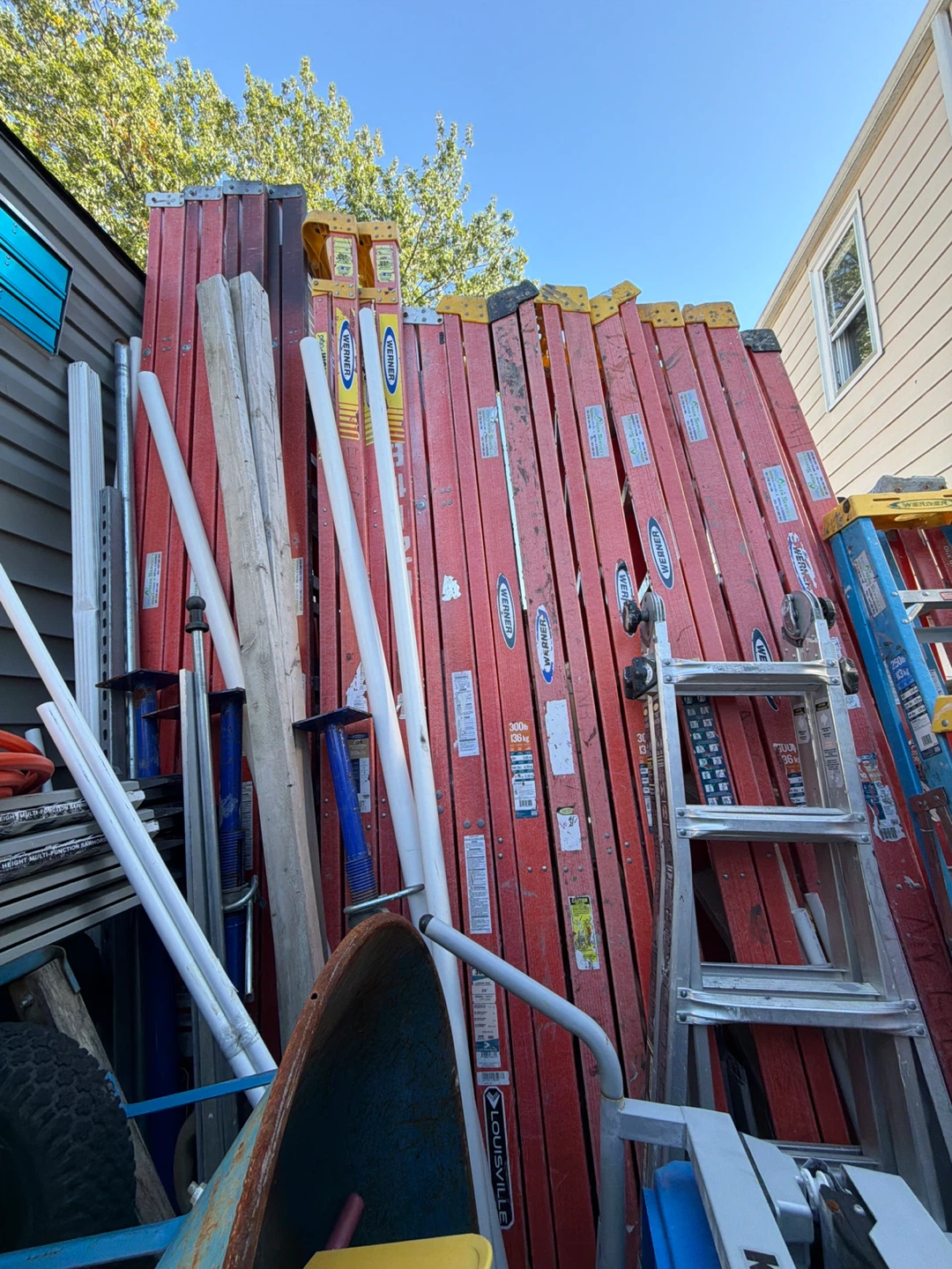 Werner Fiberglass Extension Ladders