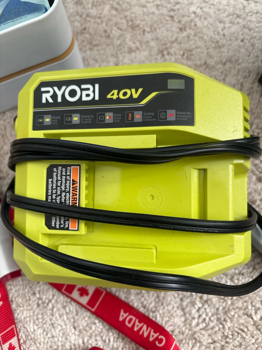 Ryobi 40V Battery Charger