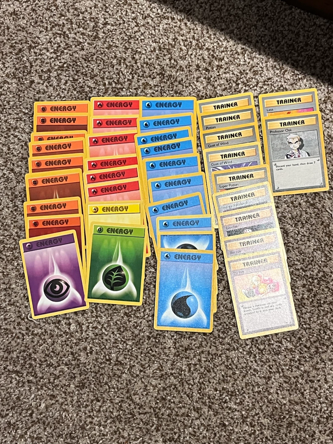 Vintage 1st Edition Pokémon Energy and Trainer Card Lot (1998) - photo 3