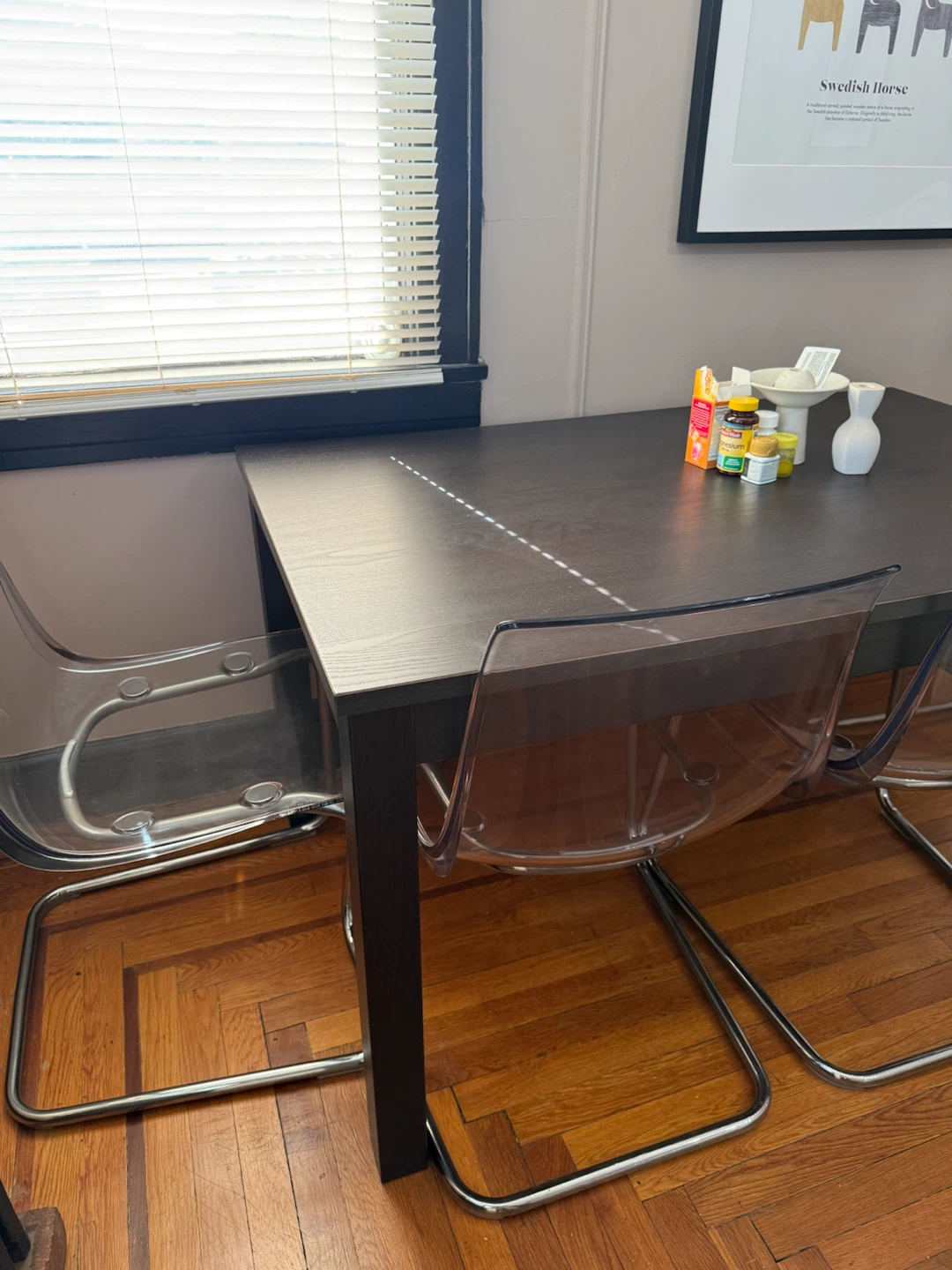 Extendable Black Dining Table - photo 2