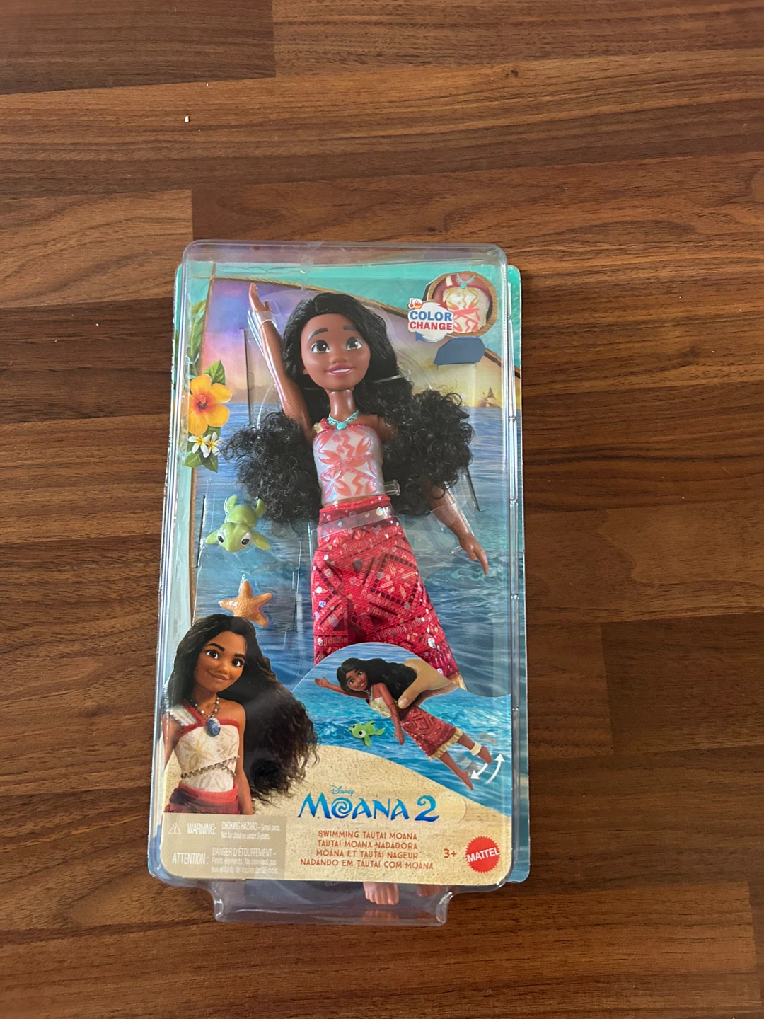 Mattel D isney Moana 2 Swimming Tautai Moana Doll
