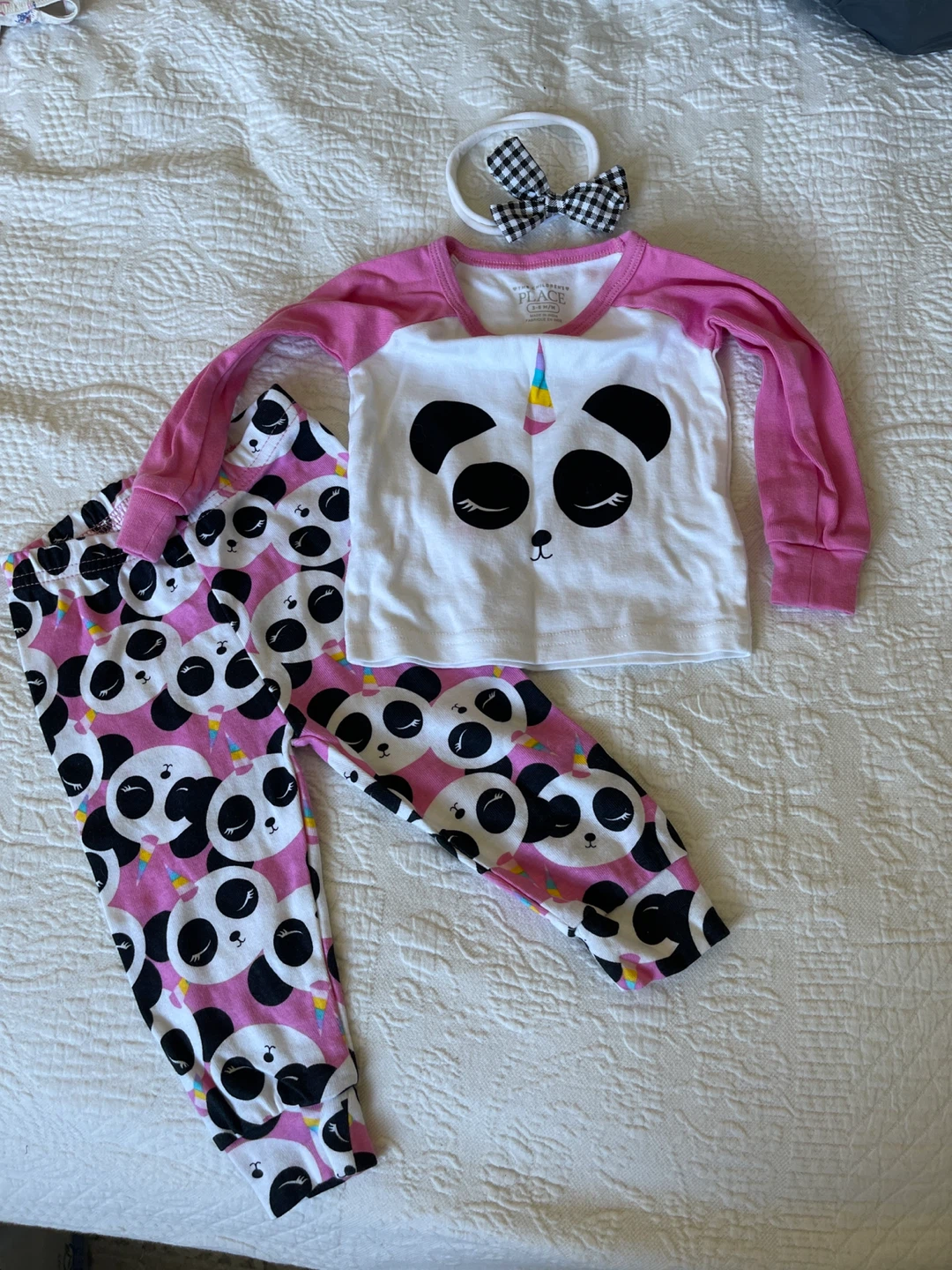 The Children's Place Panda Pajamas 3-6M