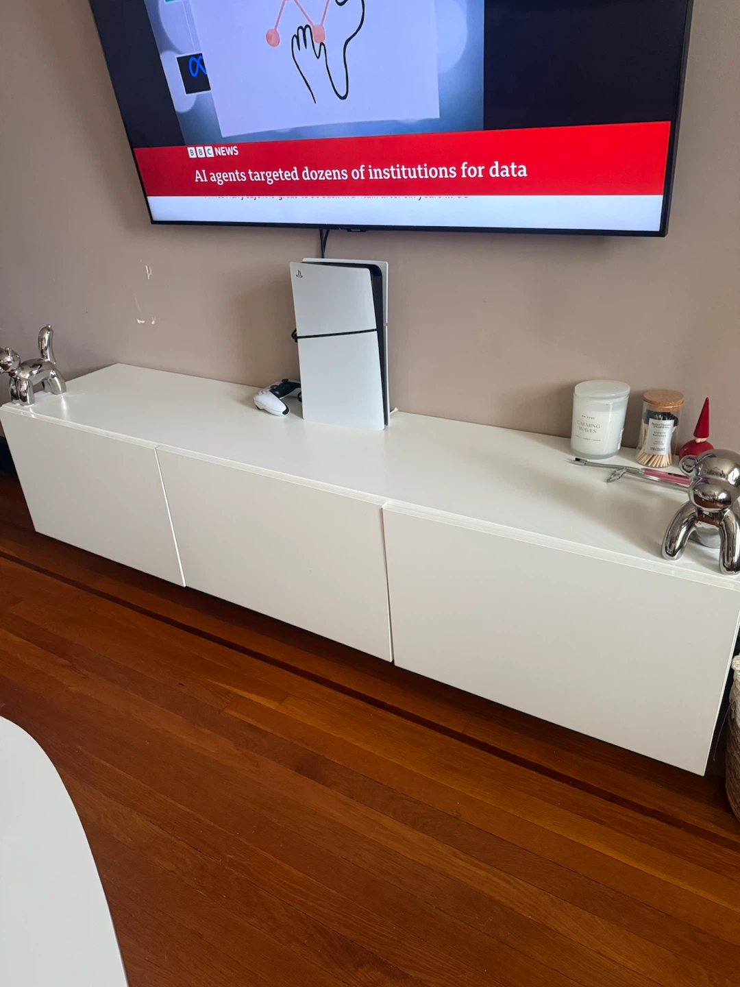 IKEA Besta Media Console Unit White