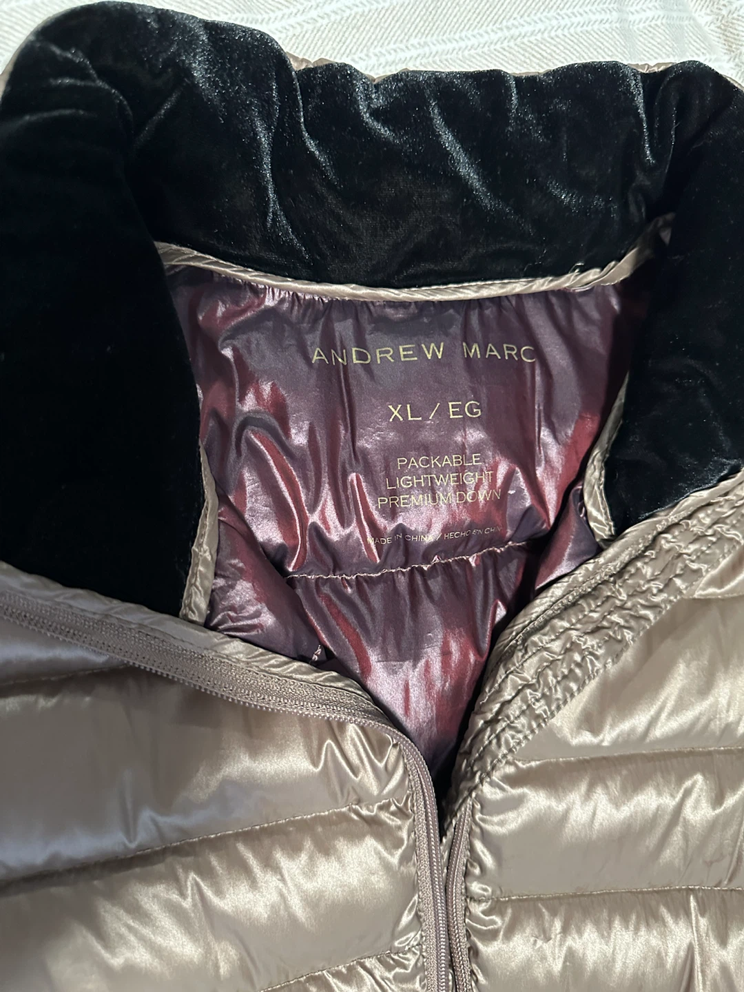 Andrew Marc Packable Down Jacket