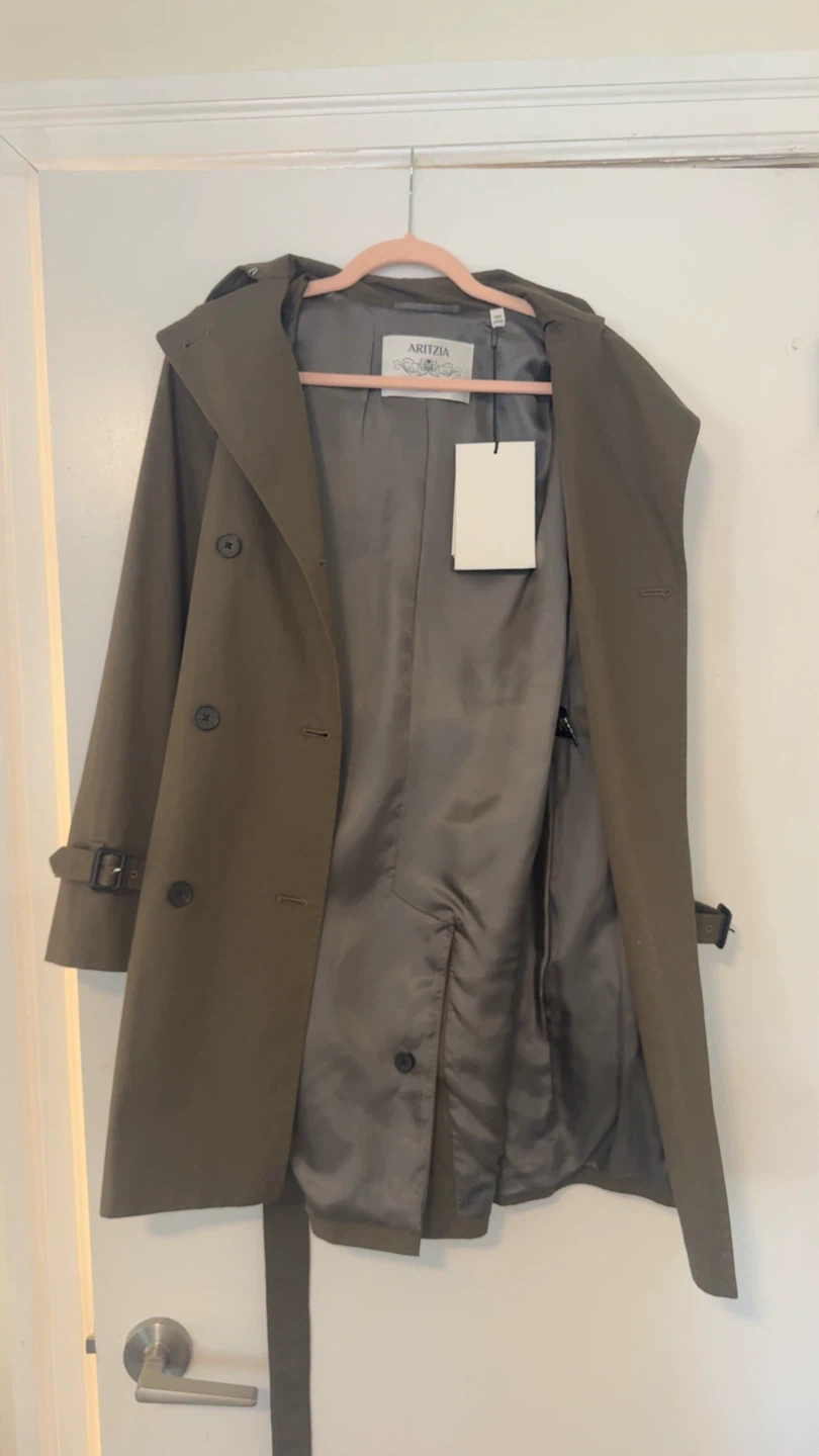 Aritzia New With Tags The Finch Mid Trench Coat - City Twill - photo 3