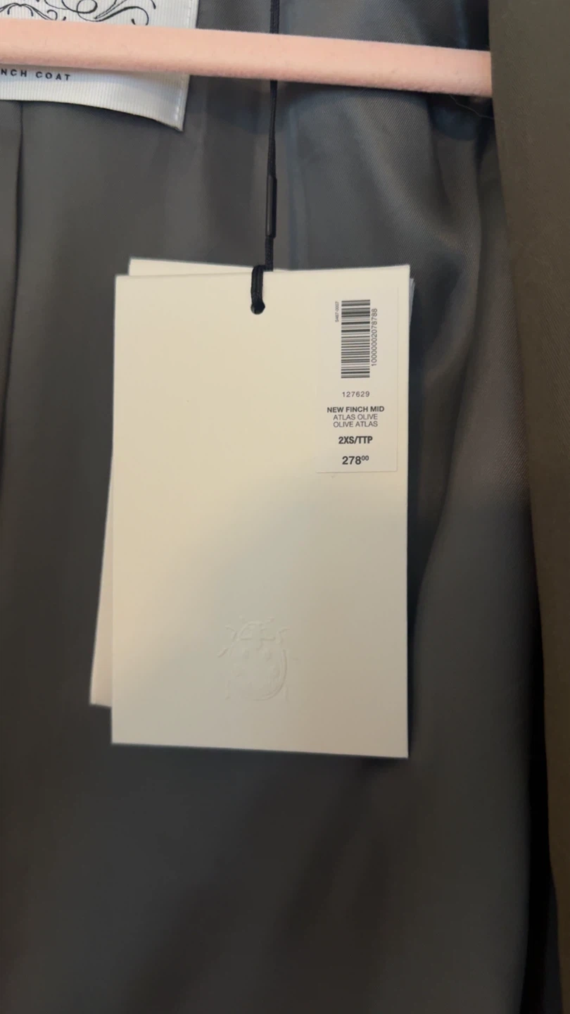Aritzia New With Tags The Finch Mid Trench Coat - City Twill - photo 5