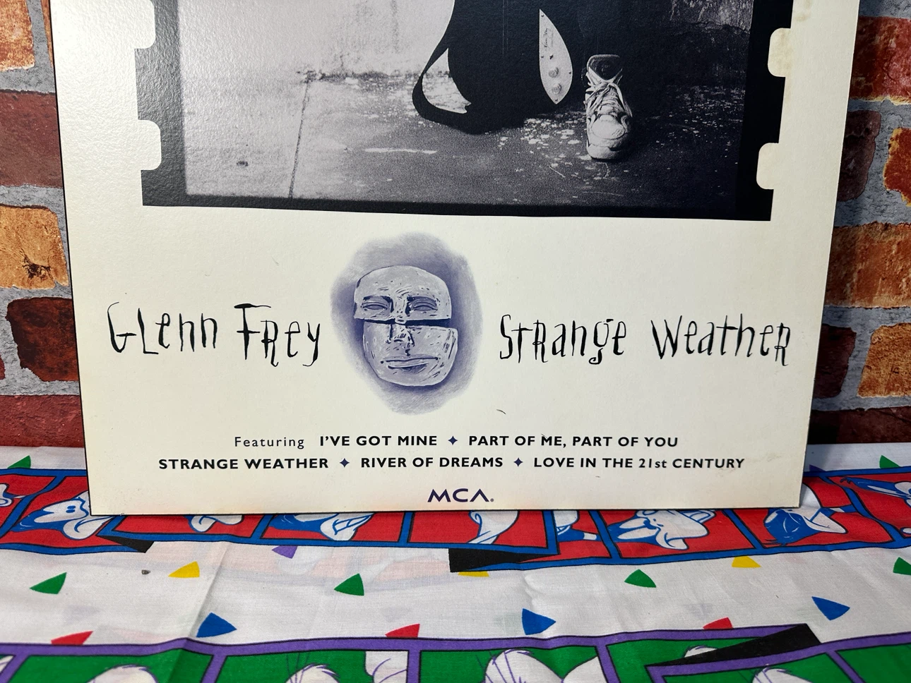 Vintage 1992 Glenn Frey Strange Weather Promotional Poster - photo 2