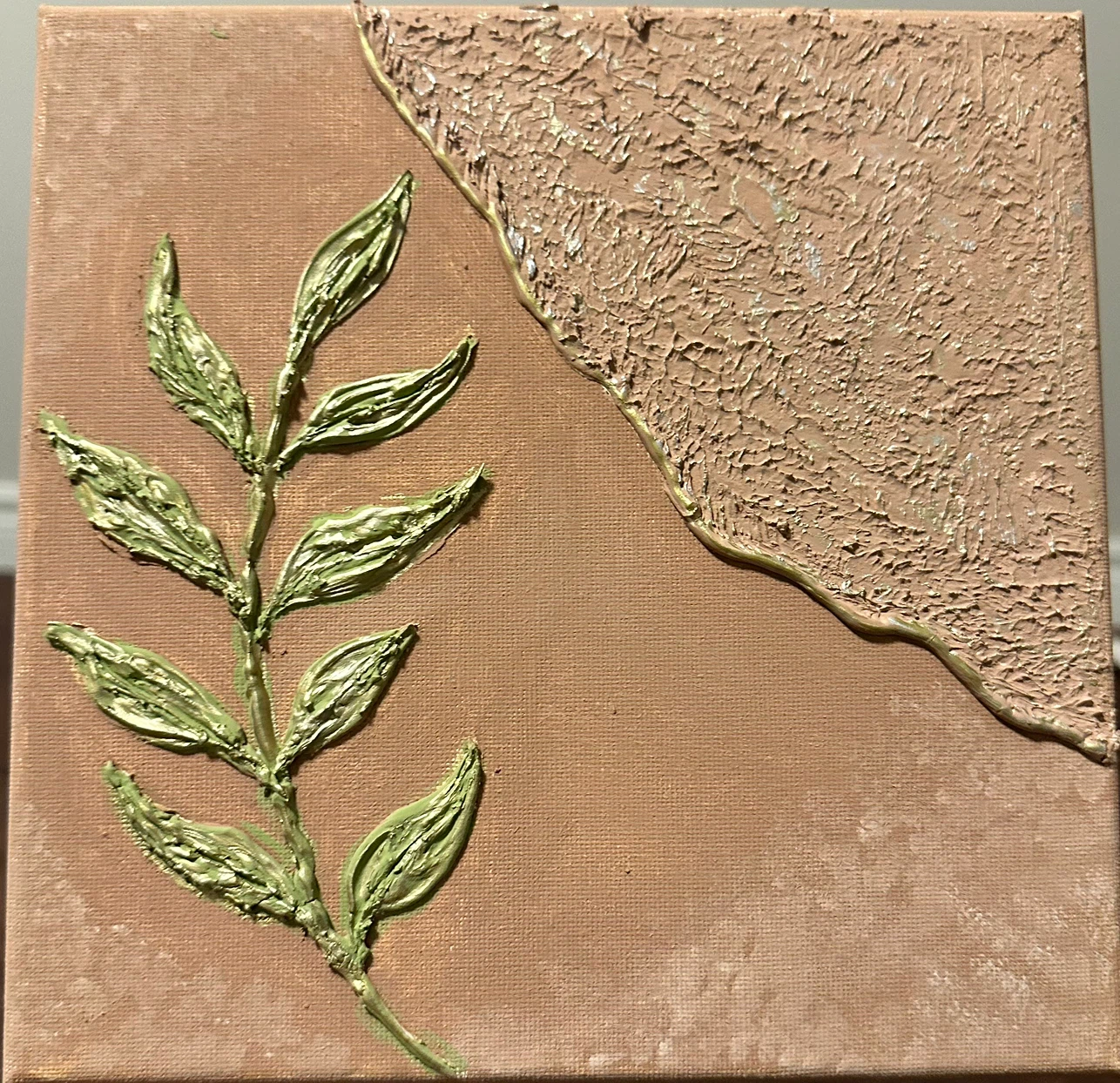 Set of 8 textured Botanical Art Canvases