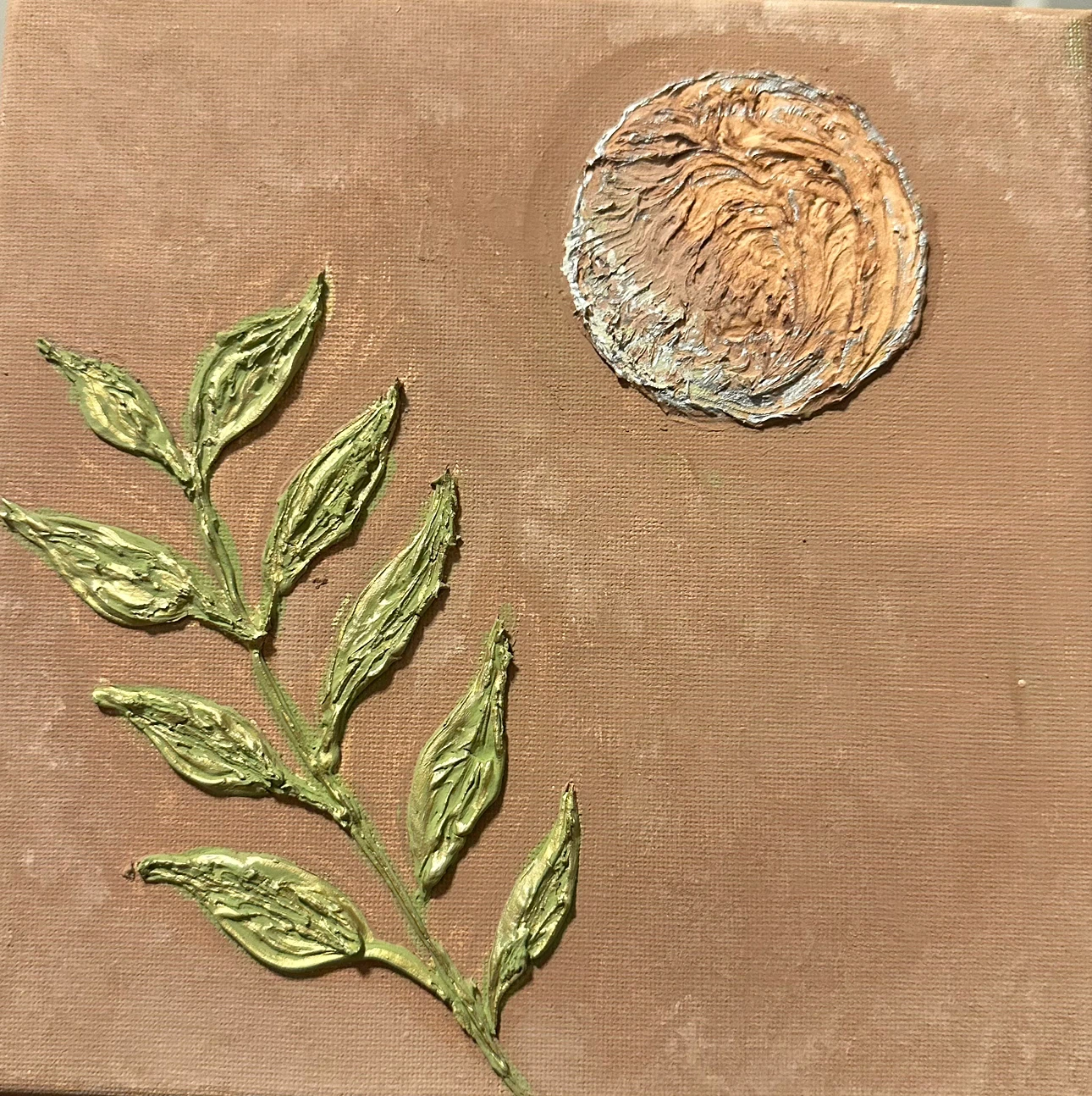 Set of 8 textured Botanical Art Canvases - photo 4