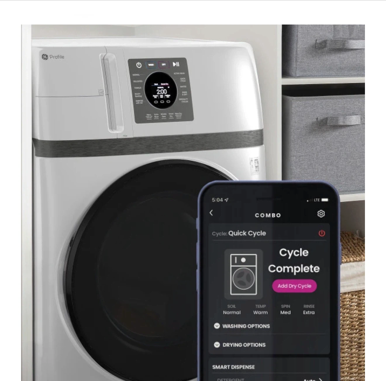 GE Profile 2-in-1 Washer/Dryer Combo - photo 2