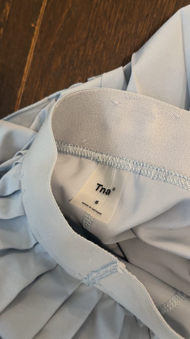 TNA Aritzia Tennis Skirt Light Blue - photo 3
