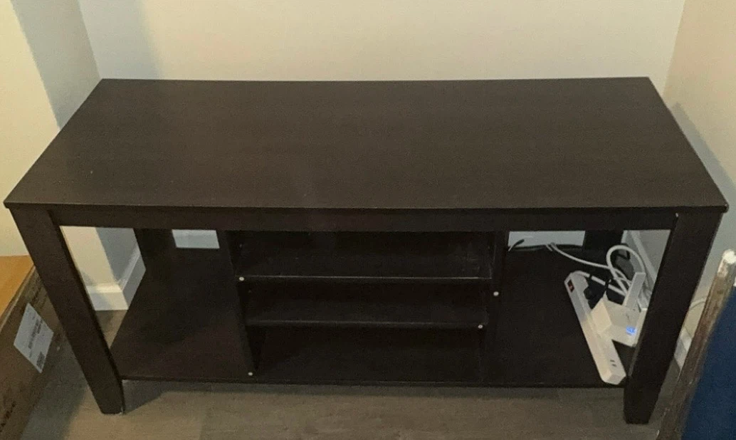 Dark Brown Media Console Table