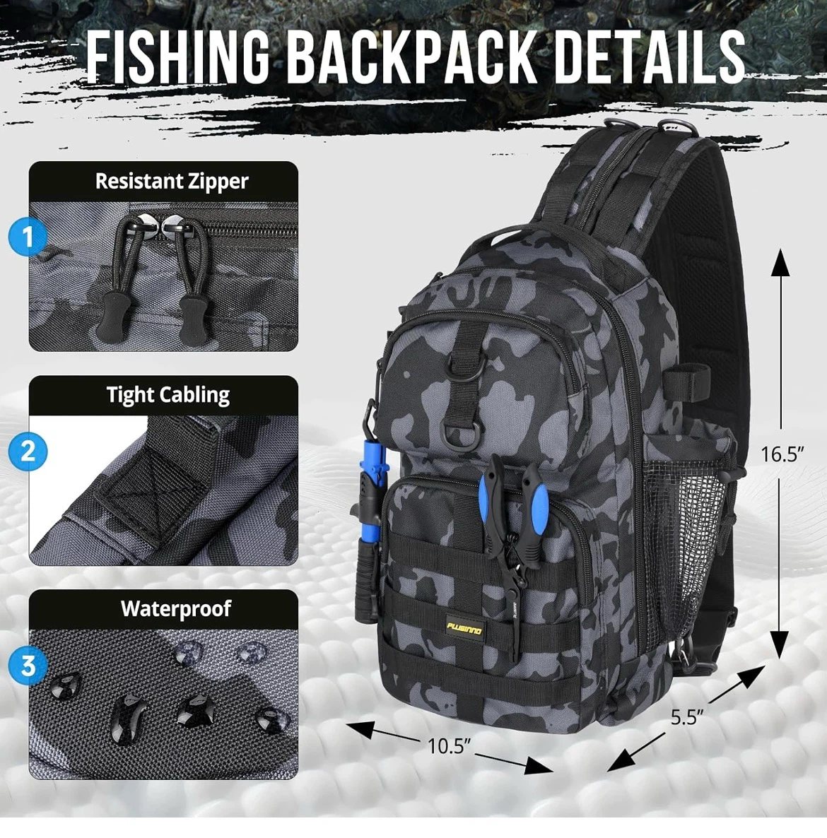 Plusinno Fishing Backpack