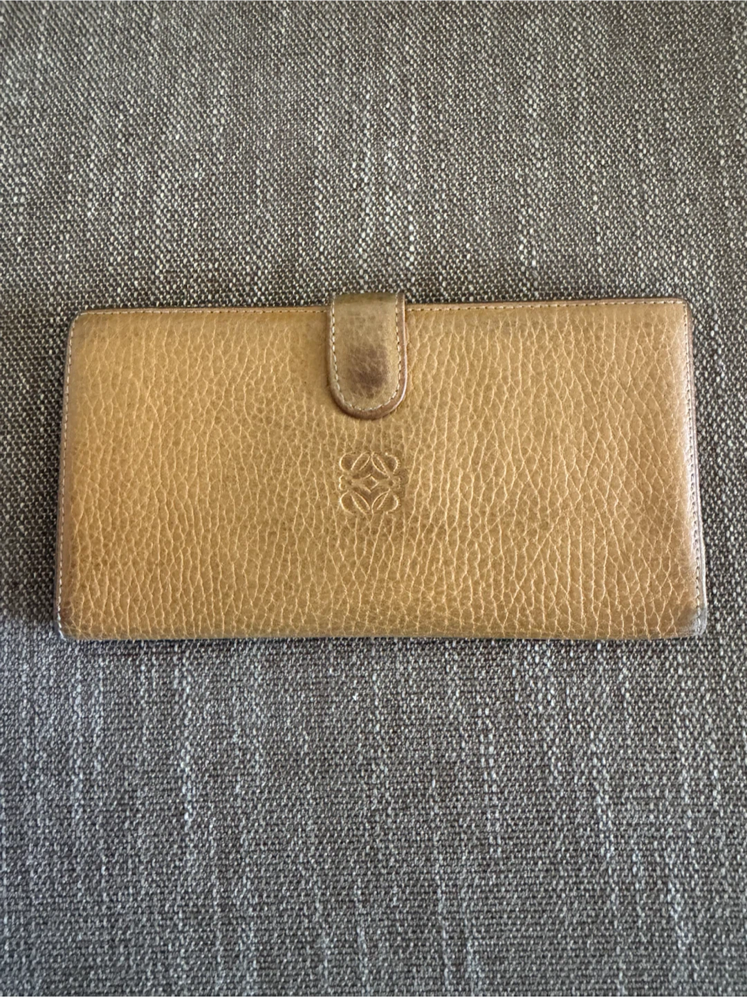 Loewe Tan Leather Long Wallet