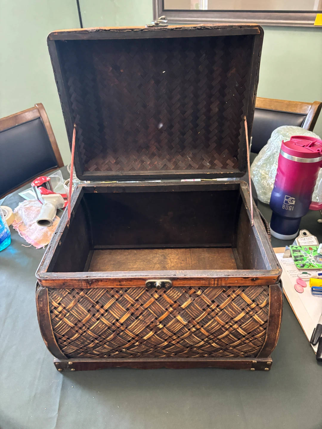 Woven Decorative Storage Chest - photo 2