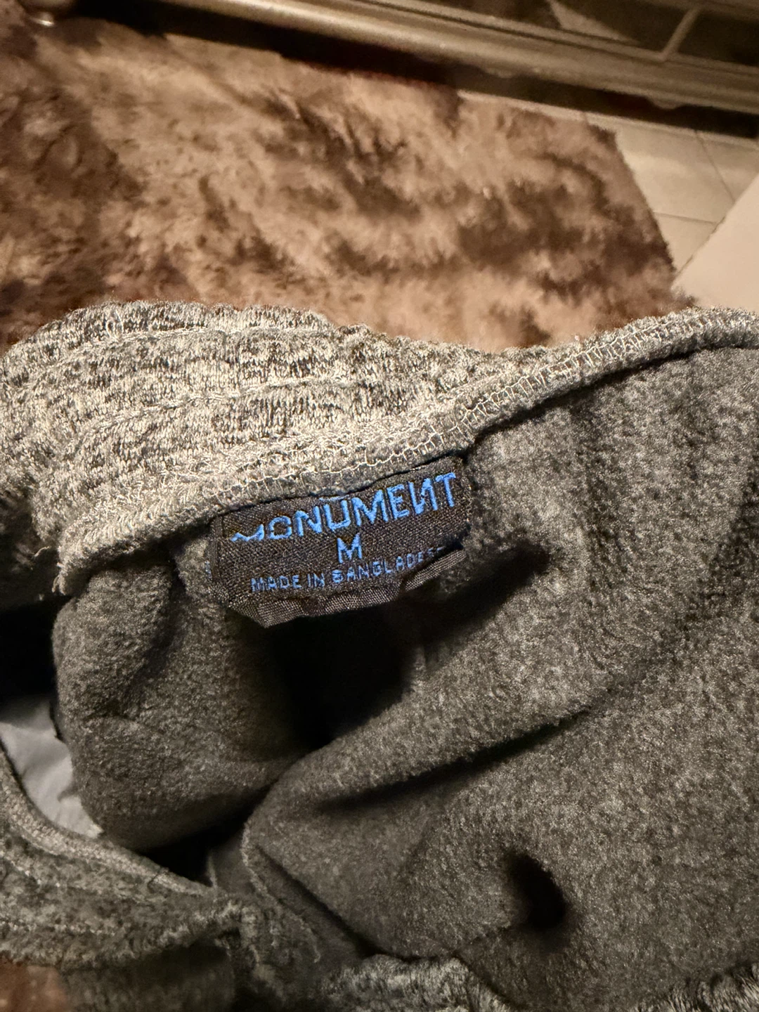 Monument Gray Fleece Shorts - photo 3
