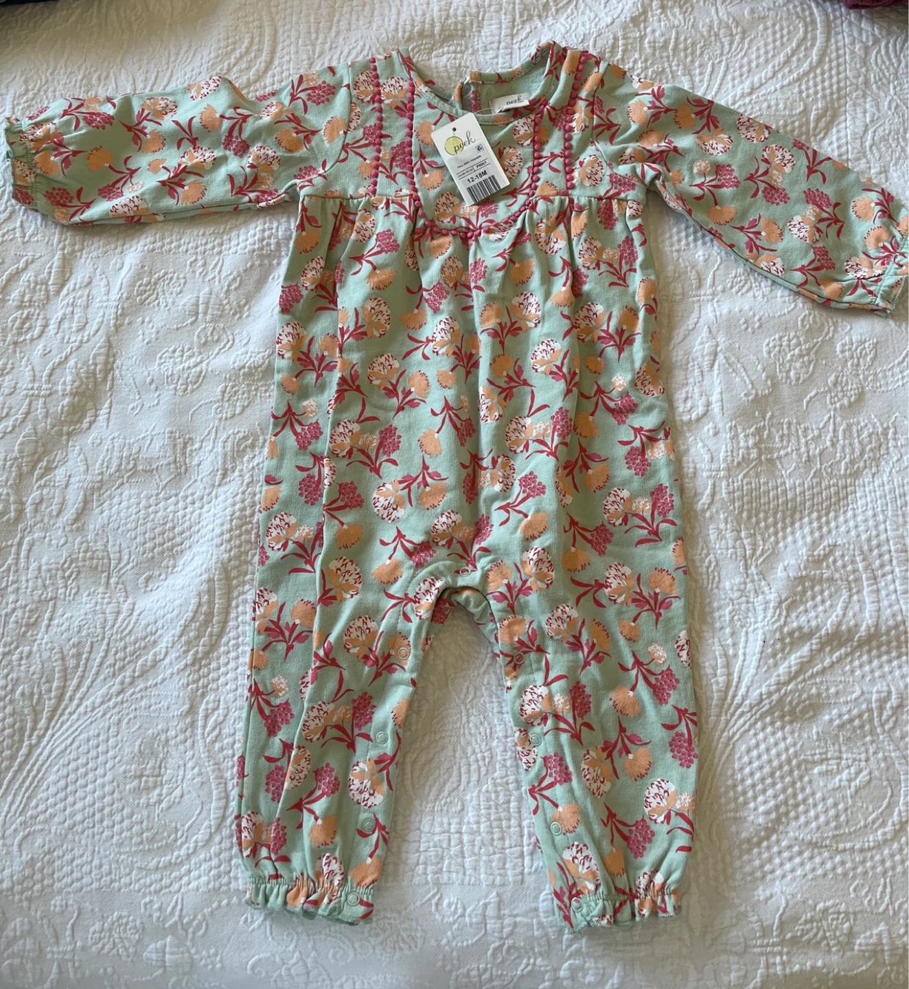 Peek Baby Floral Romper 12-18M