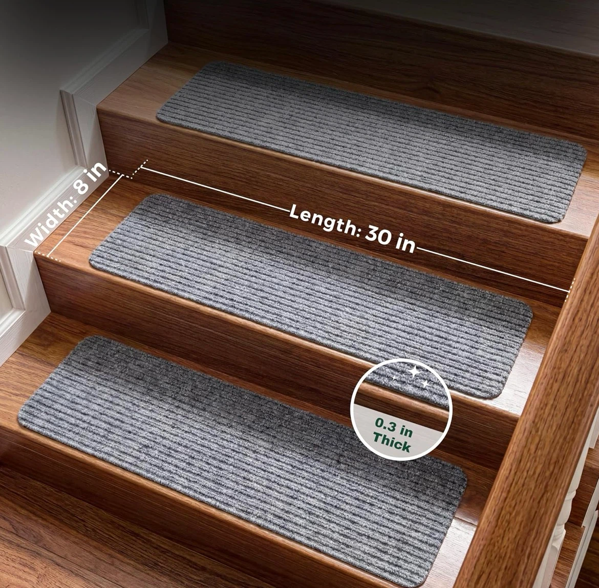 Non-Slip Grey Stair Treads 15 pack - photo 2