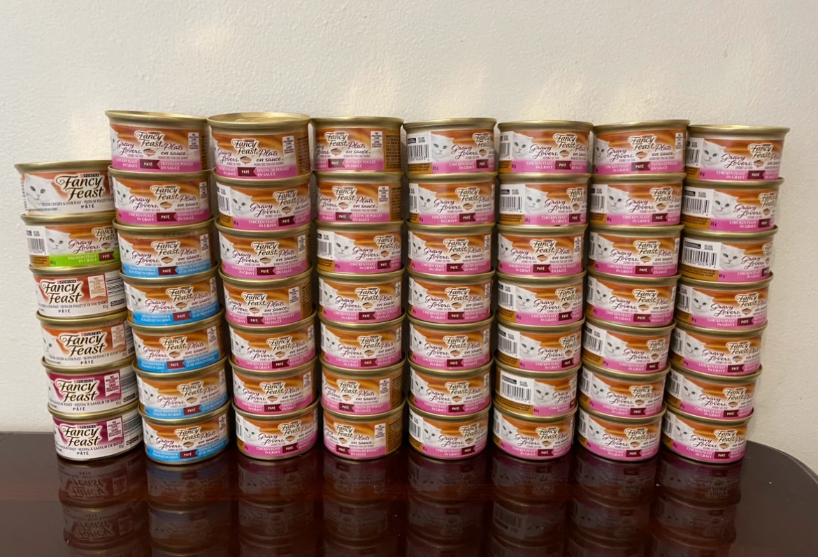 55 Cans Fancy Feast Wet Cat Food