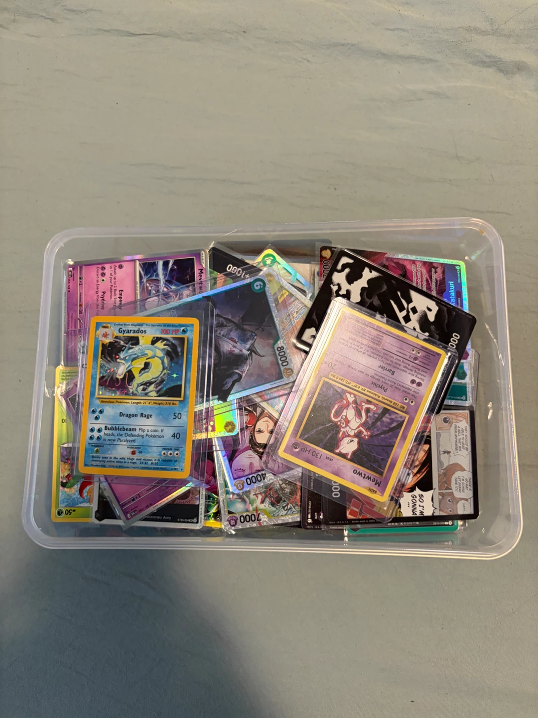 Assorted Trading Card Collection in Storage Bin - photo 2