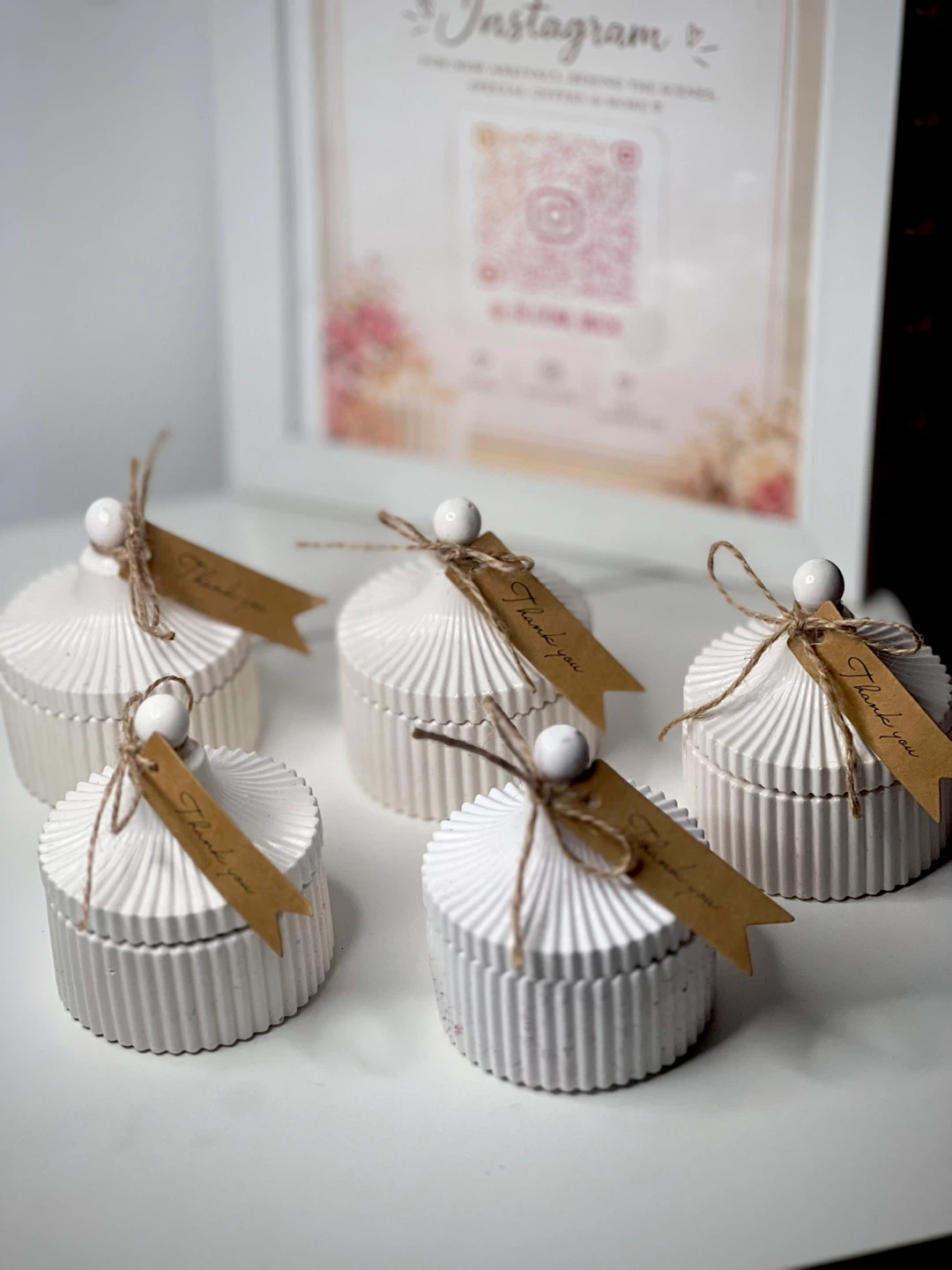 Set of 5 Decorative Flower scented Candles - photo 2