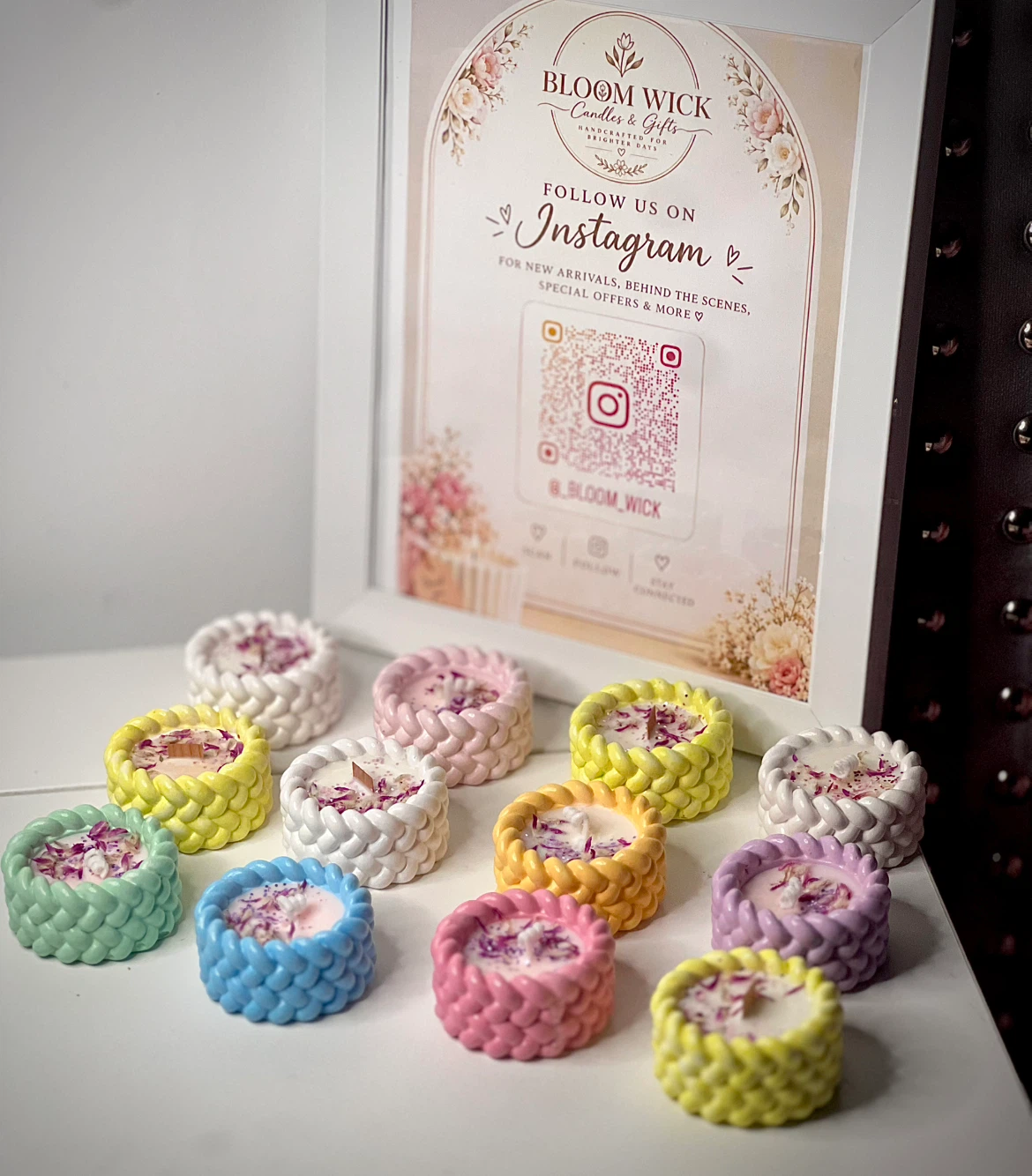 Bloom Wick Handcrafted Braided Candles