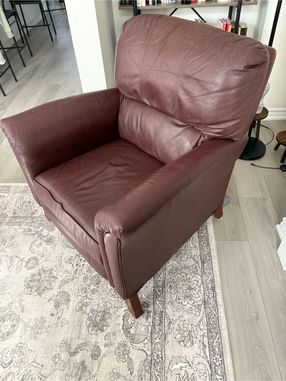 Leather Reclining Armchair - photo 3