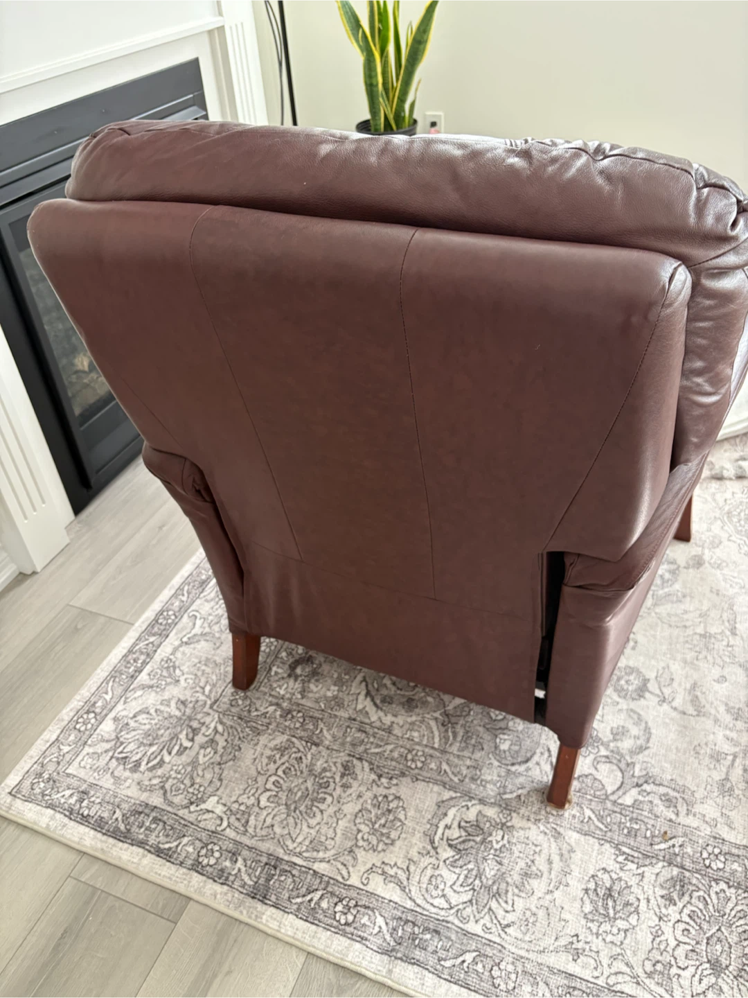 Leather Reclining Armchair - photo 5