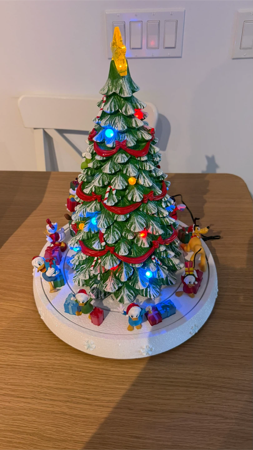 Disney Animated Musical Christmas Tree with Lights