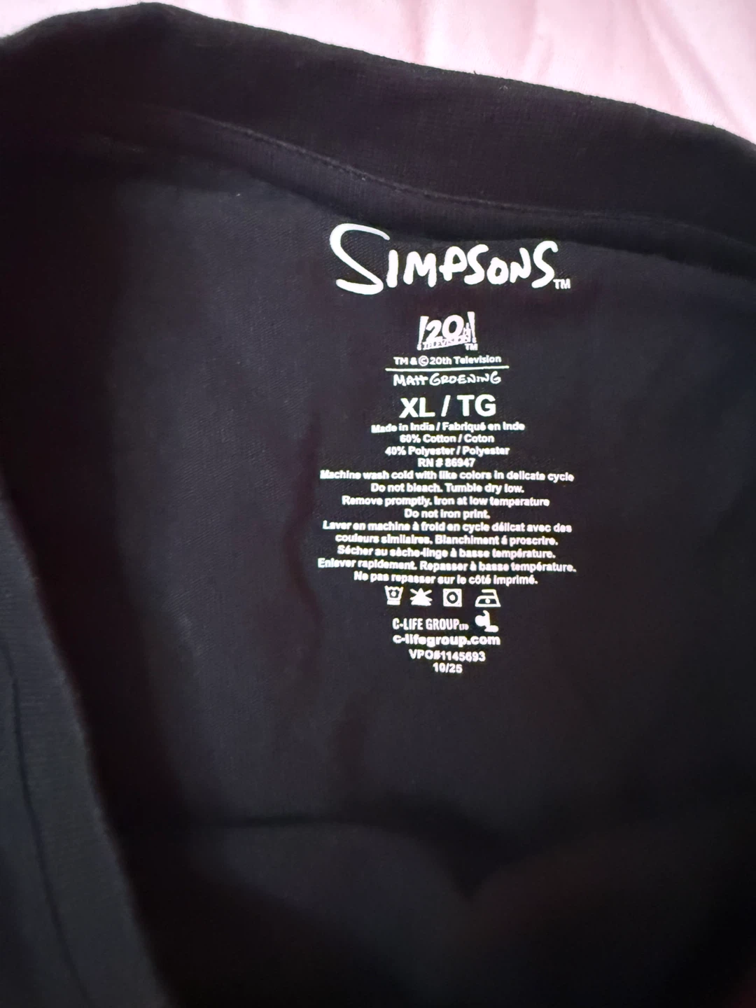 The Simpsons Graphic T-Shirt Black XL - photo 2