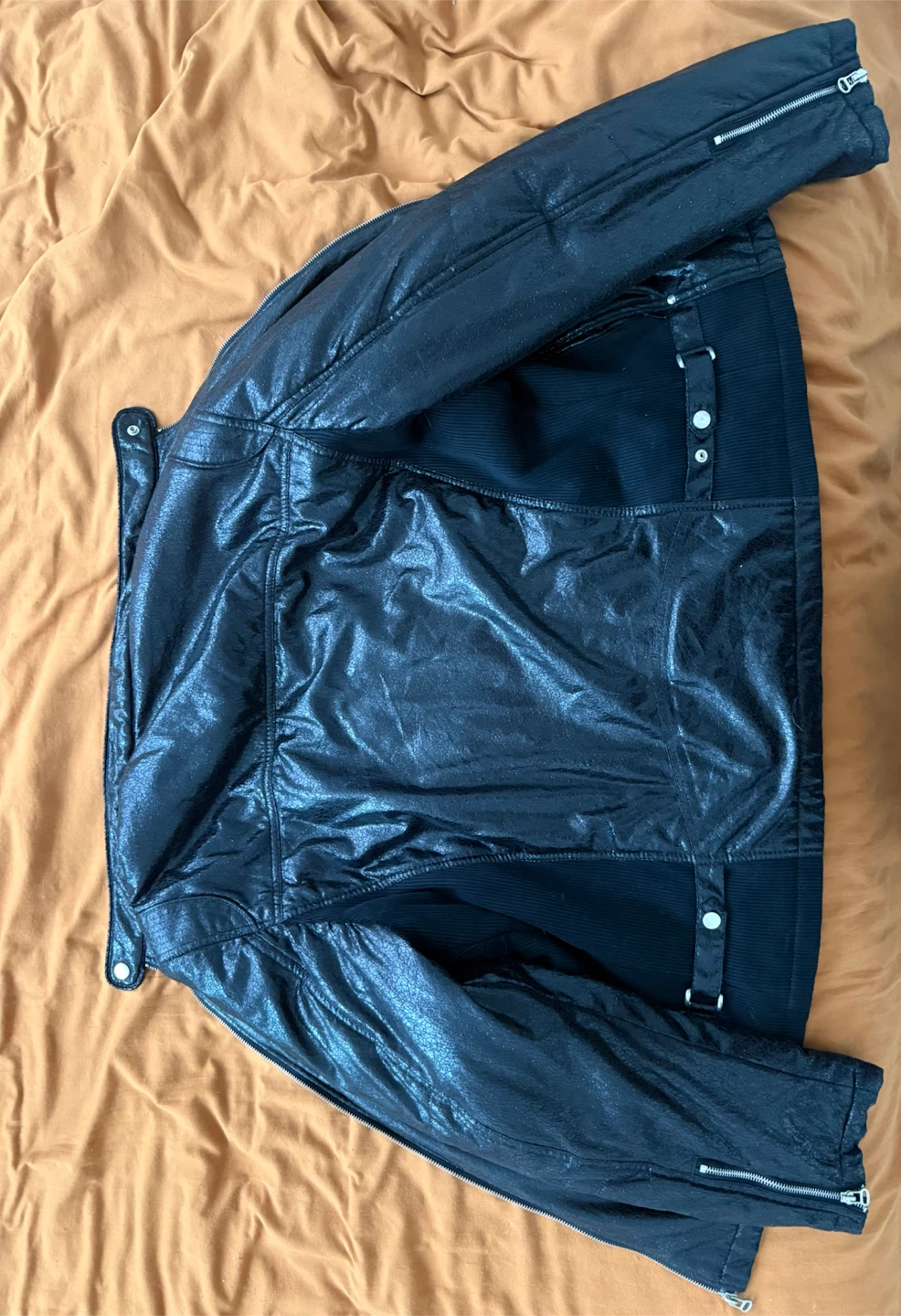Giorgio Armani Black Leather Jacket - photo 2