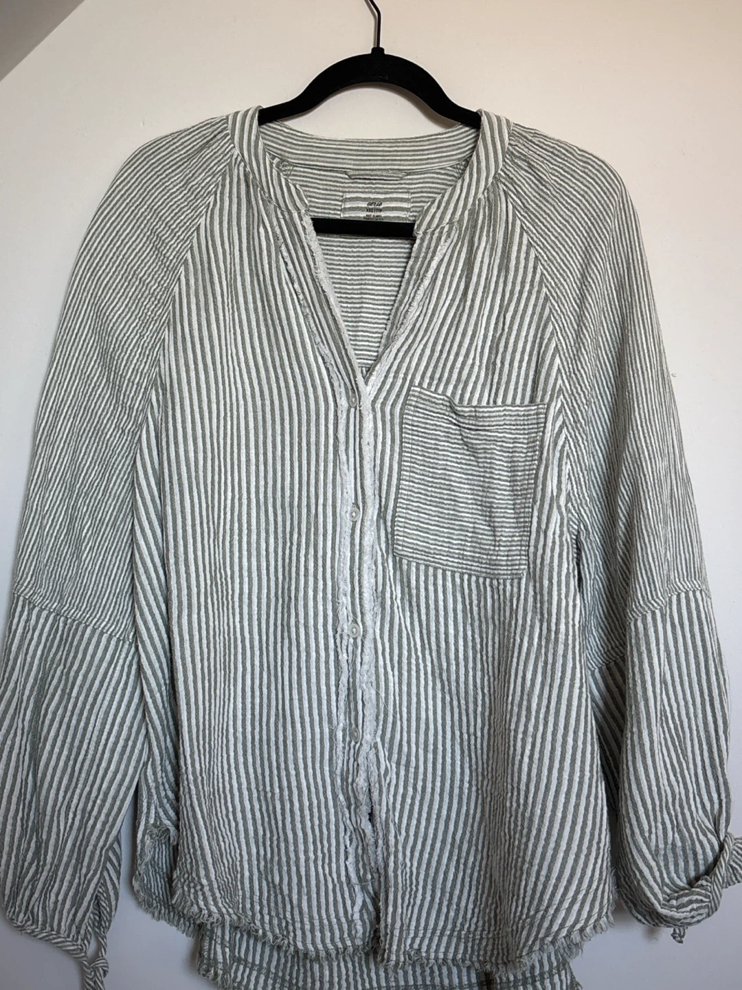 Aerie Oversized Button-Down Throwover XXS