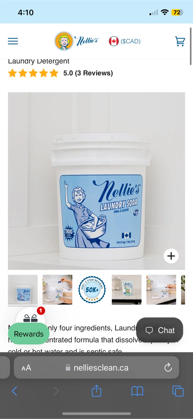Nellie's Laundry Soda 1100 Loads