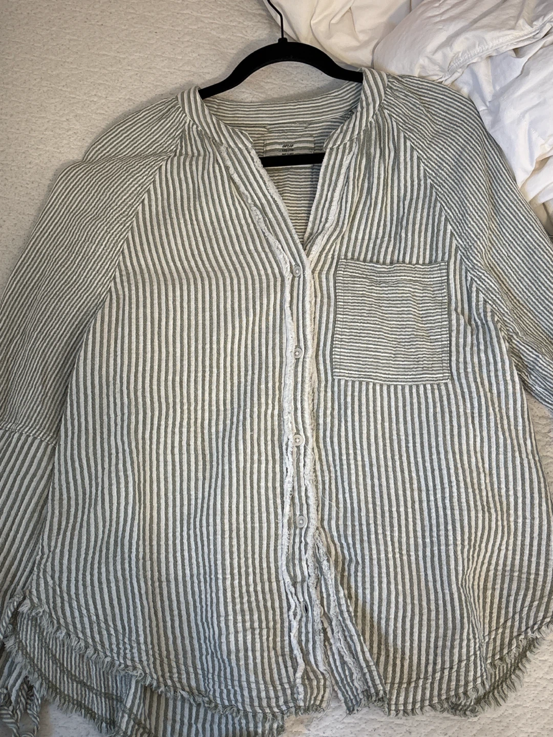 Aerie Oversized Button-Down Throwover XXS - photo 2
