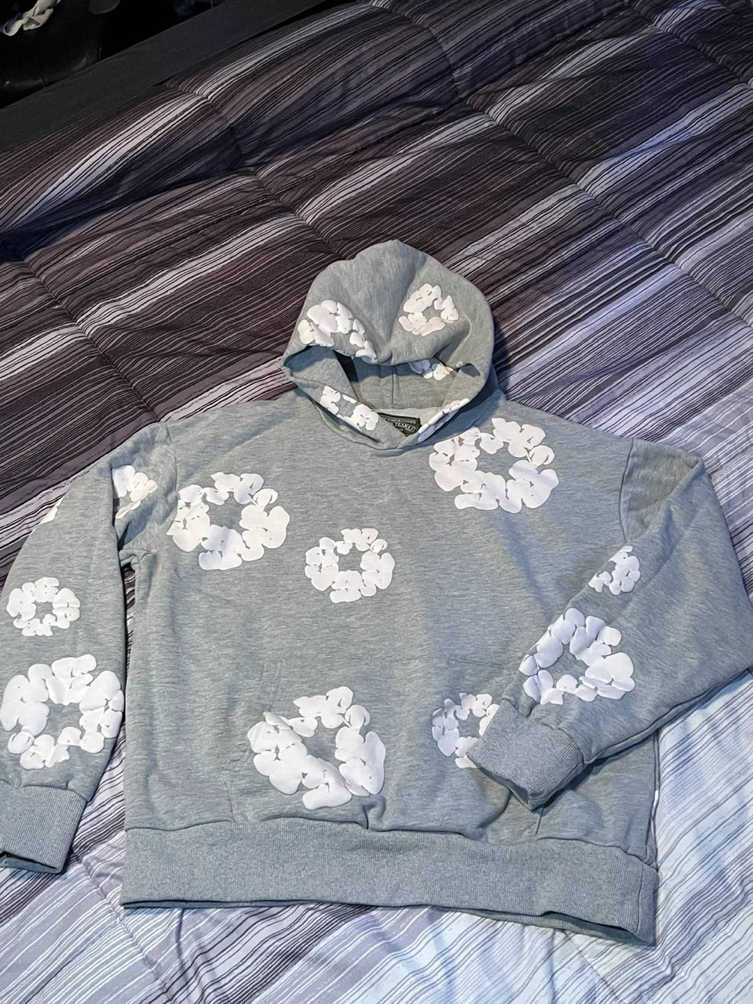 Denim Tears Cotton Wreath Hoodie Grey