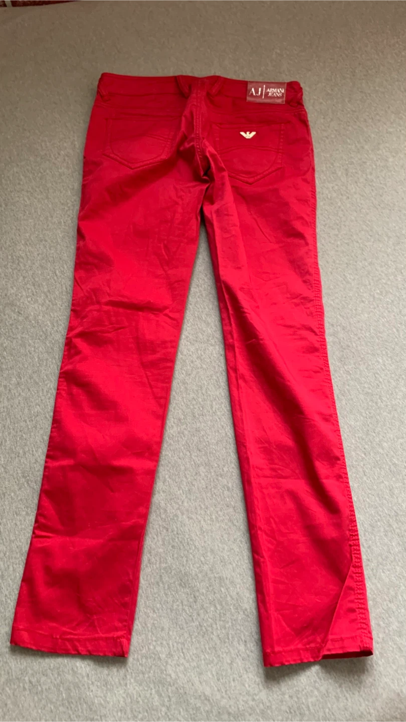 Armani Jeans Bright Red Pants - Size 27 - photo 2