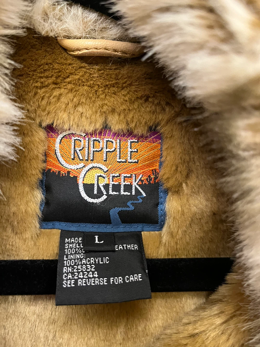 Cripple Creek Genuine Leather Vest, L