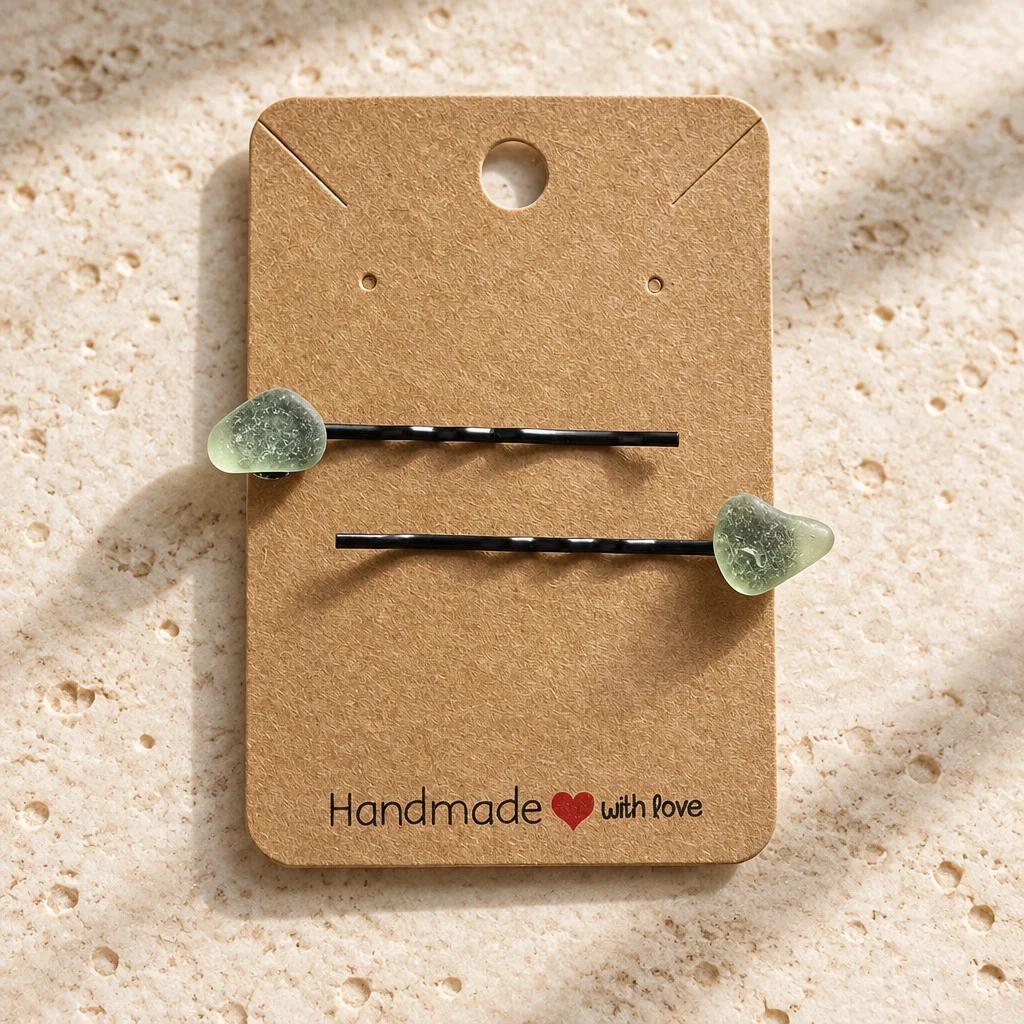 ✨Sea Glass Bobby Pin Set ✨