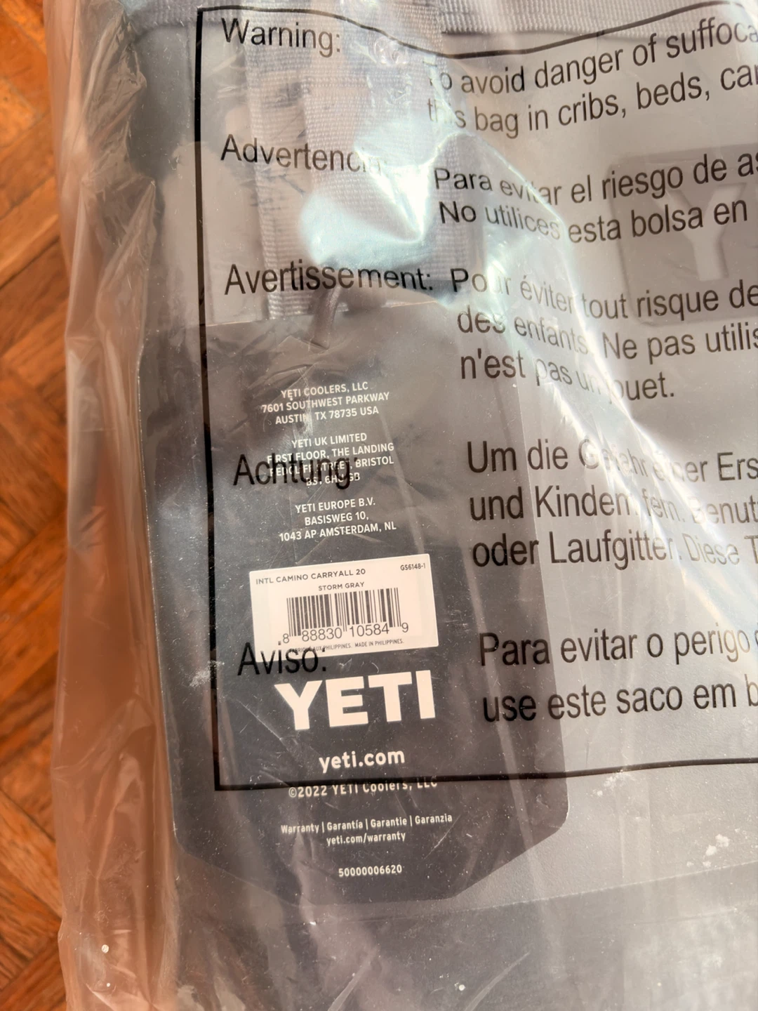 New YETI Camino 20 Carryall Storm Gray - photo 2