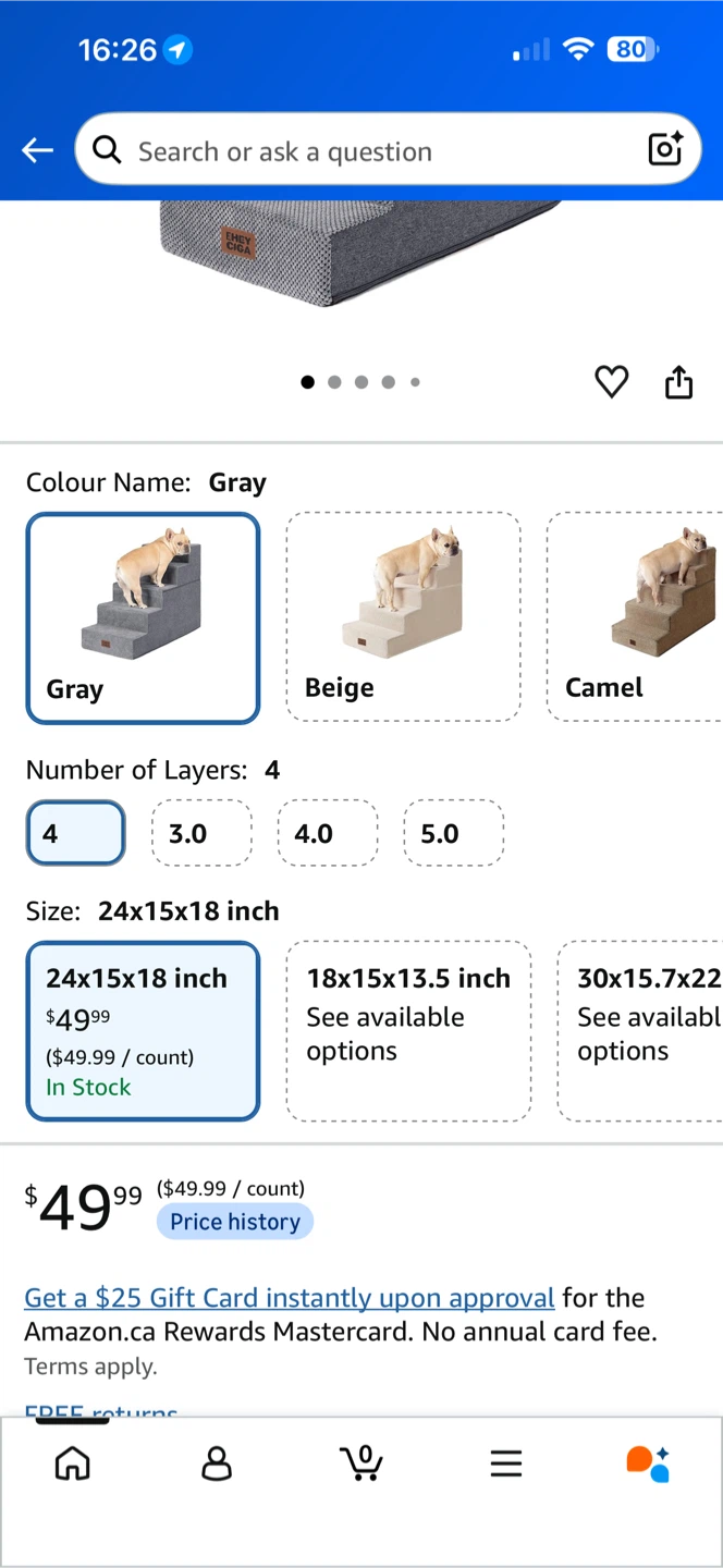 EHEY CIGA 4-Step Gray Pet Stairs - photo 4